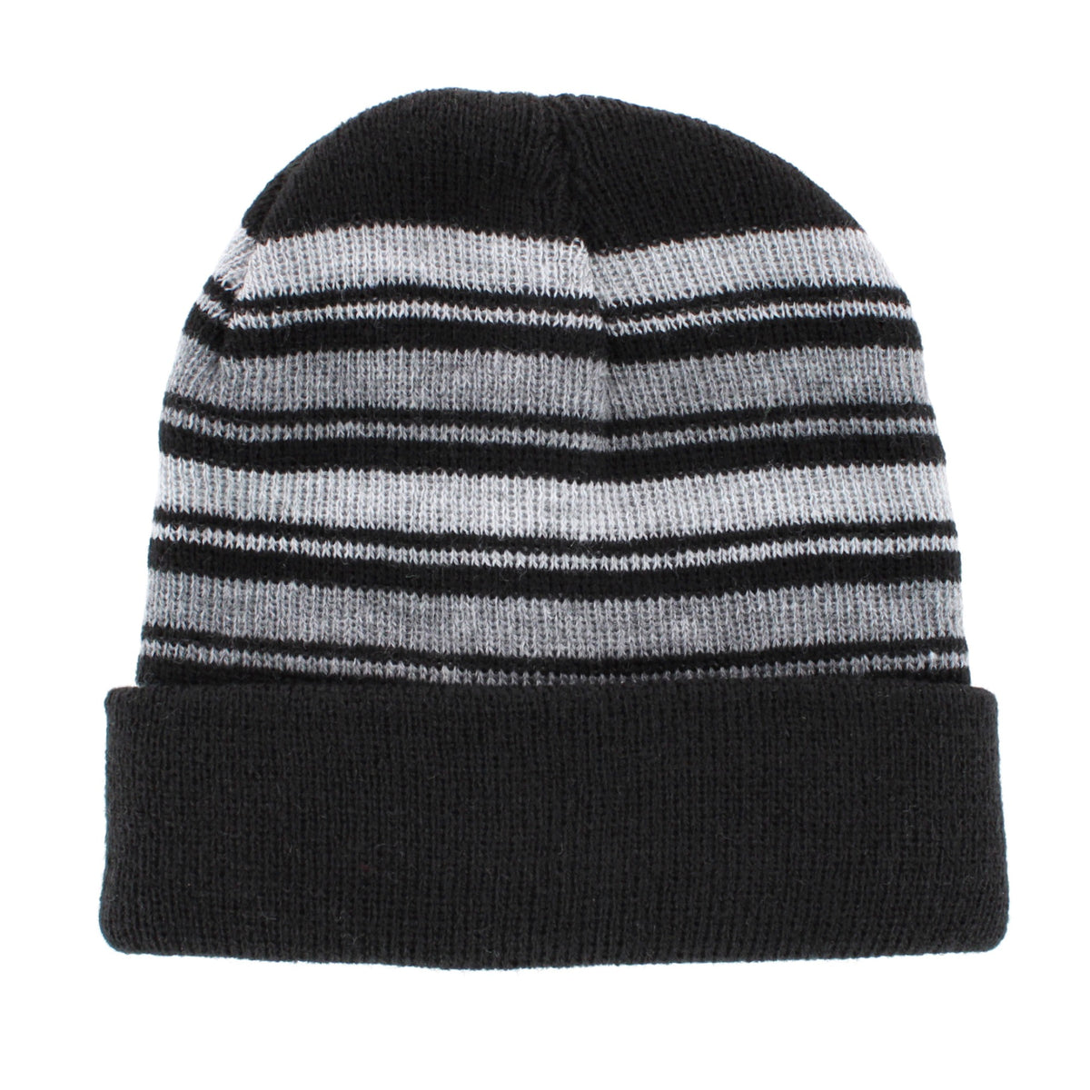 Snuggle Buds Infant Stripe Winter Beanie Hat & Mittens Set - Black