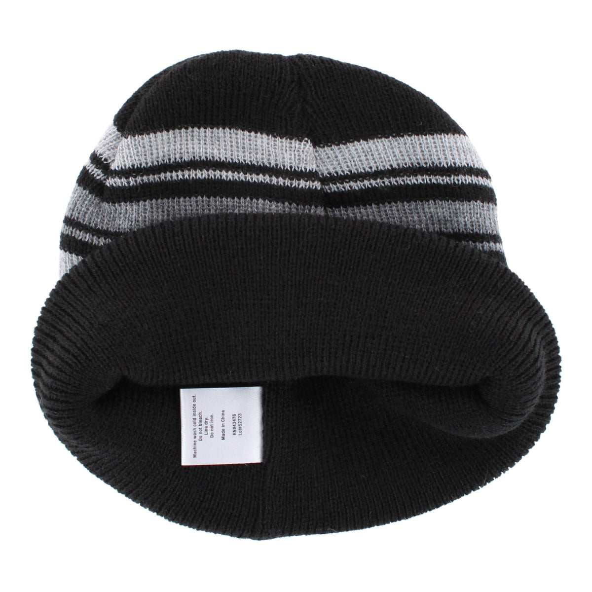 Snuggle Buds Infant Stripe Winter Beanie Hat & Mittens Set - Black