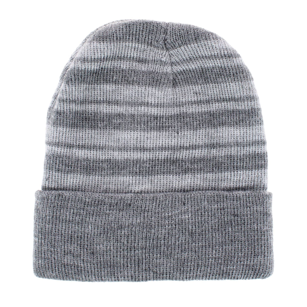 Snuggle Buds Infant Stripe Winter Beanie Hat & Mittens Set - Gray