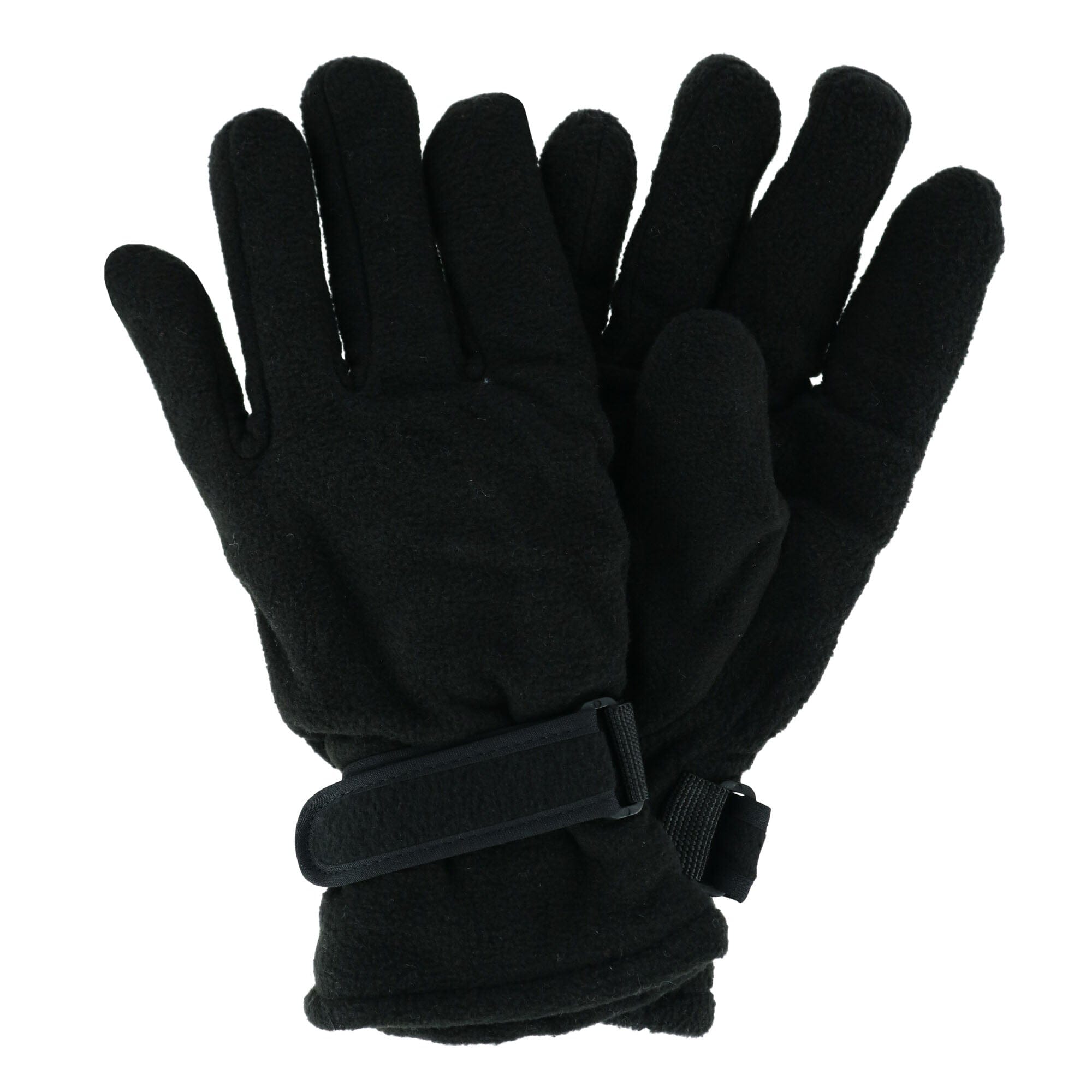 Polar Extreme Men's Classic Fleece Lined Gloves - Black