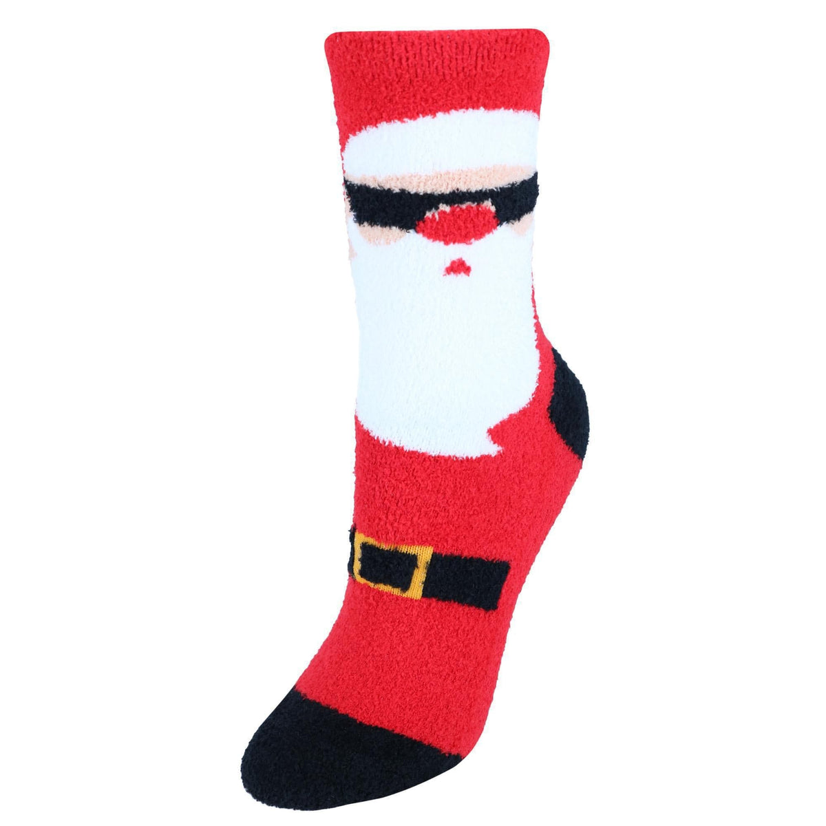 CTM® Women's Chamois Holiday Front Facing Character Gripper Socks
