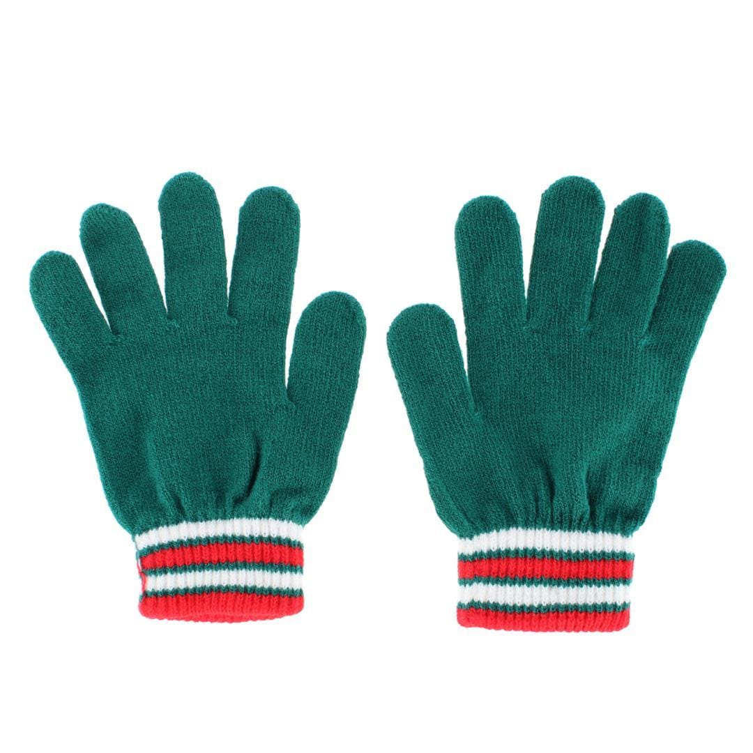 Gold Medal Women's Holiday Matching Winter Beanie and Glove Set - Green