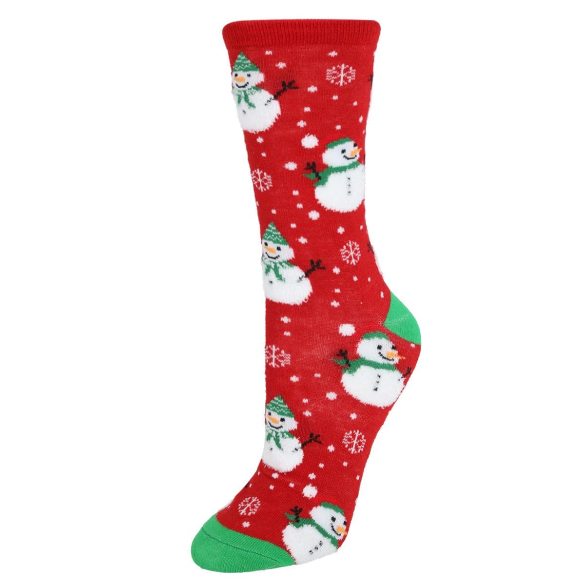 Gold Medal Women's Christmas Stocking w/ 2 pack Novelty Crew Socks - Snowman