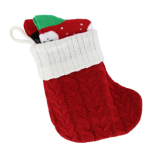 Women's Christmas Stocking w/ 2 pack Novelty Crew Socks