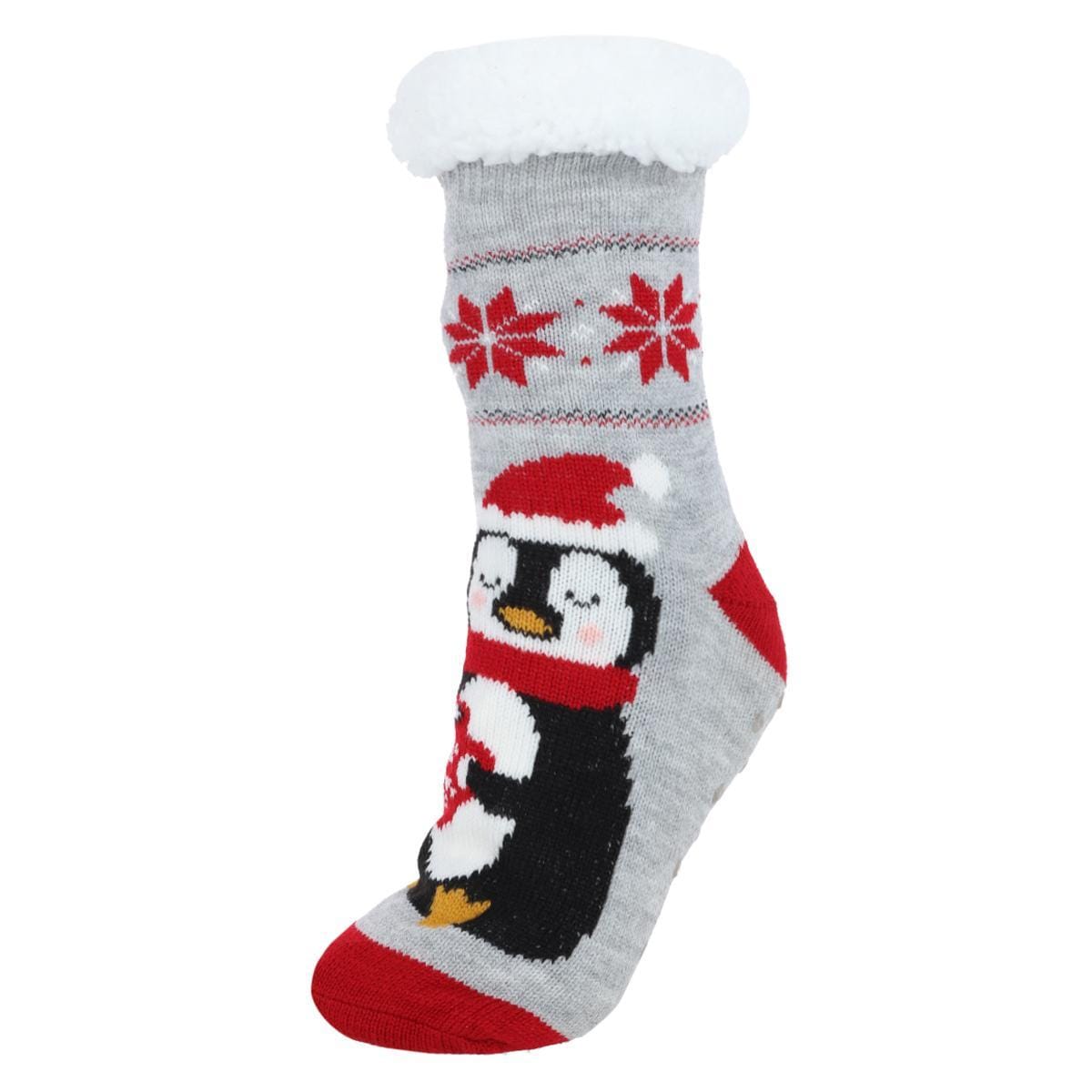 Gold Medal Women's Soft and Cozy Novelty Sherpa Lined Slipper Socks - Women's Soft and Cozy Novelty Sherpa Lined Slipper Socks