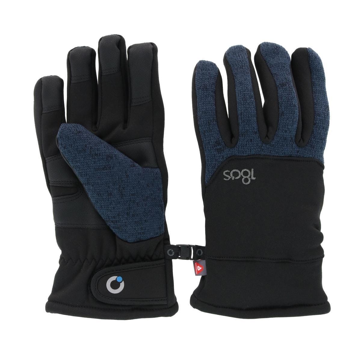 180s Men's All Finger Touchscreen Winter Gloves and Ear Warmer Set - Navy Heather