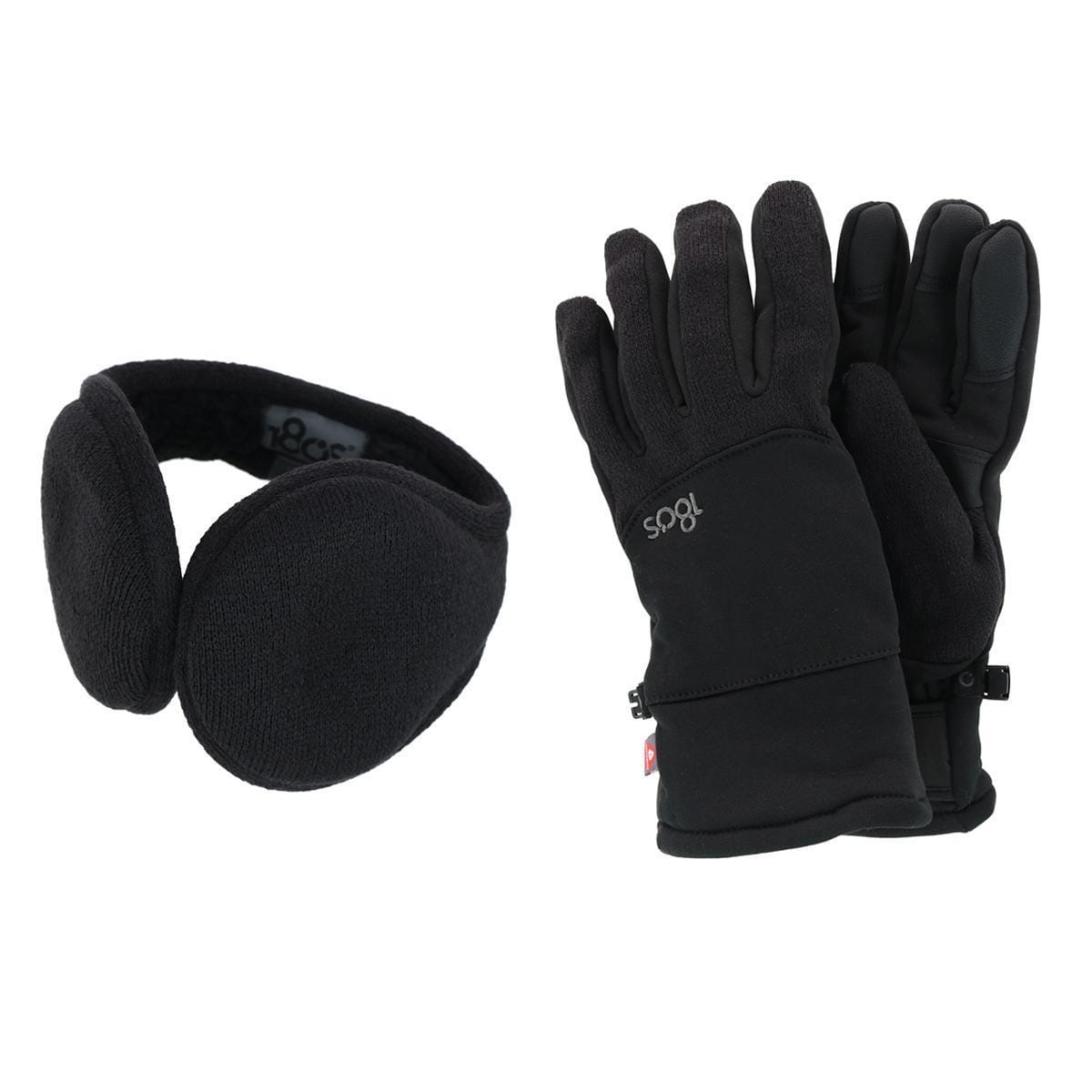 Men's All Finger Touchscreen Winter Gloves and Ear Warmer Set