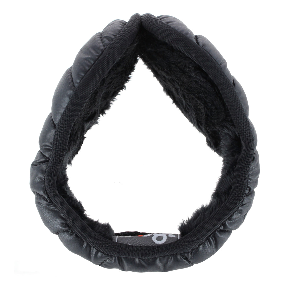 180s Women's Quilted Down Winter Ear Warmers - Black
