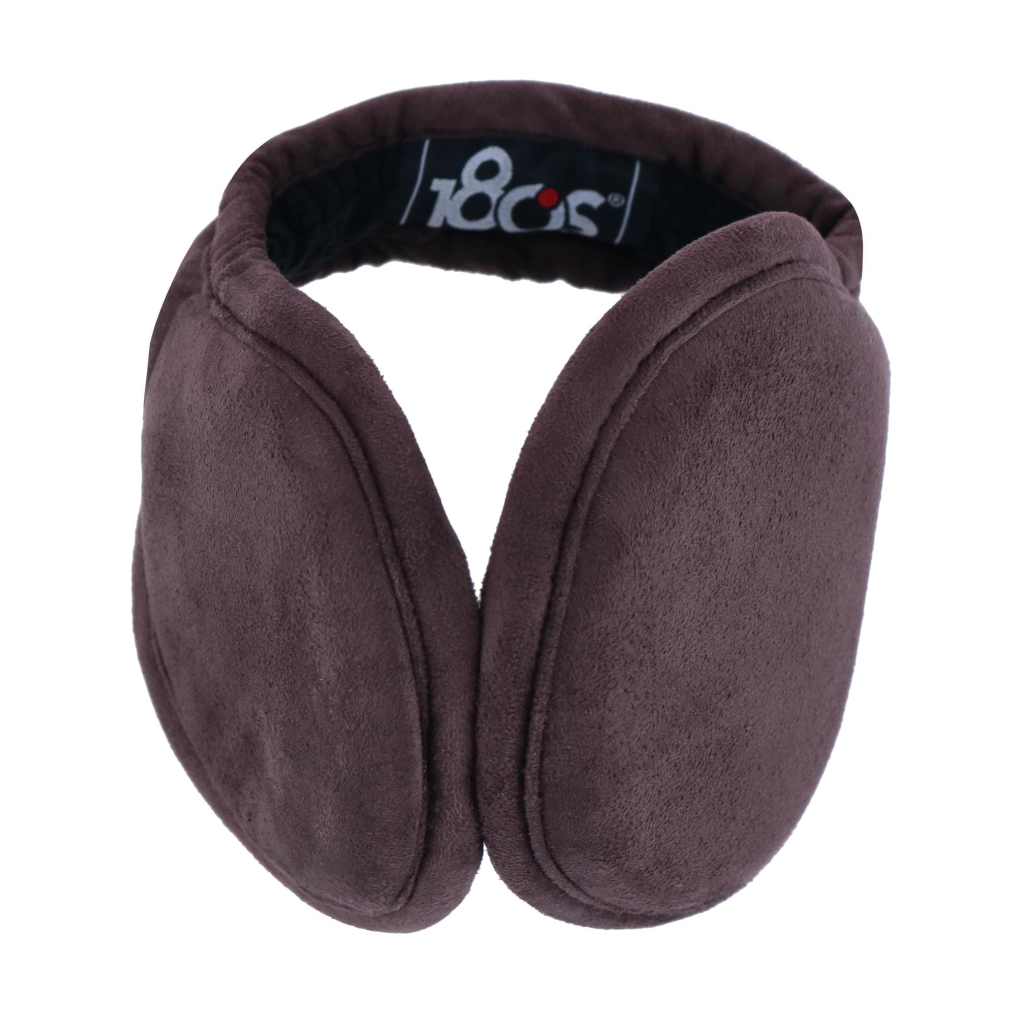 180s Tuckerman Leather Suede Wrap Around Earmuffs - Brown