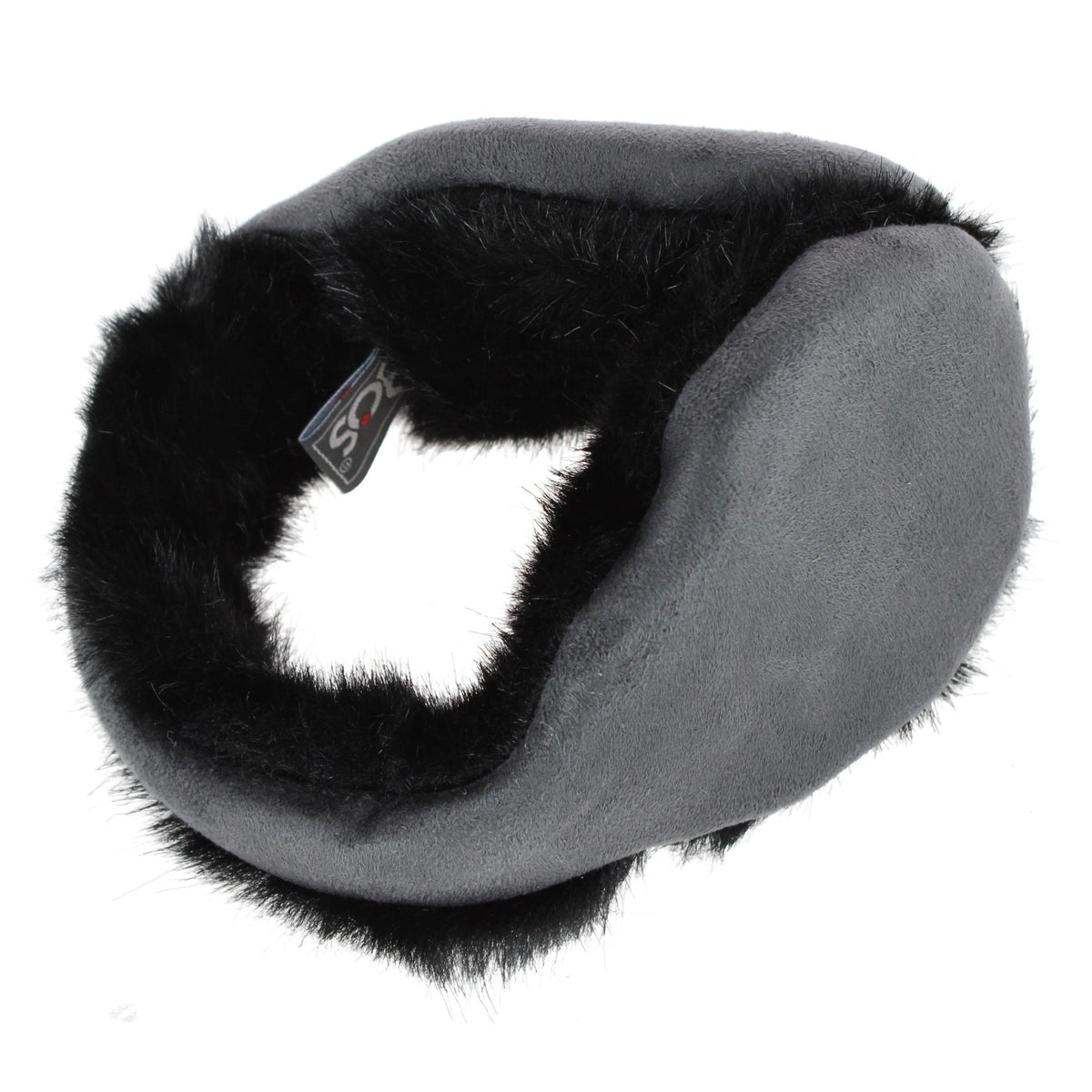 180s Women's Winterlude Soft Plush Winter Ear Warmers - Grey