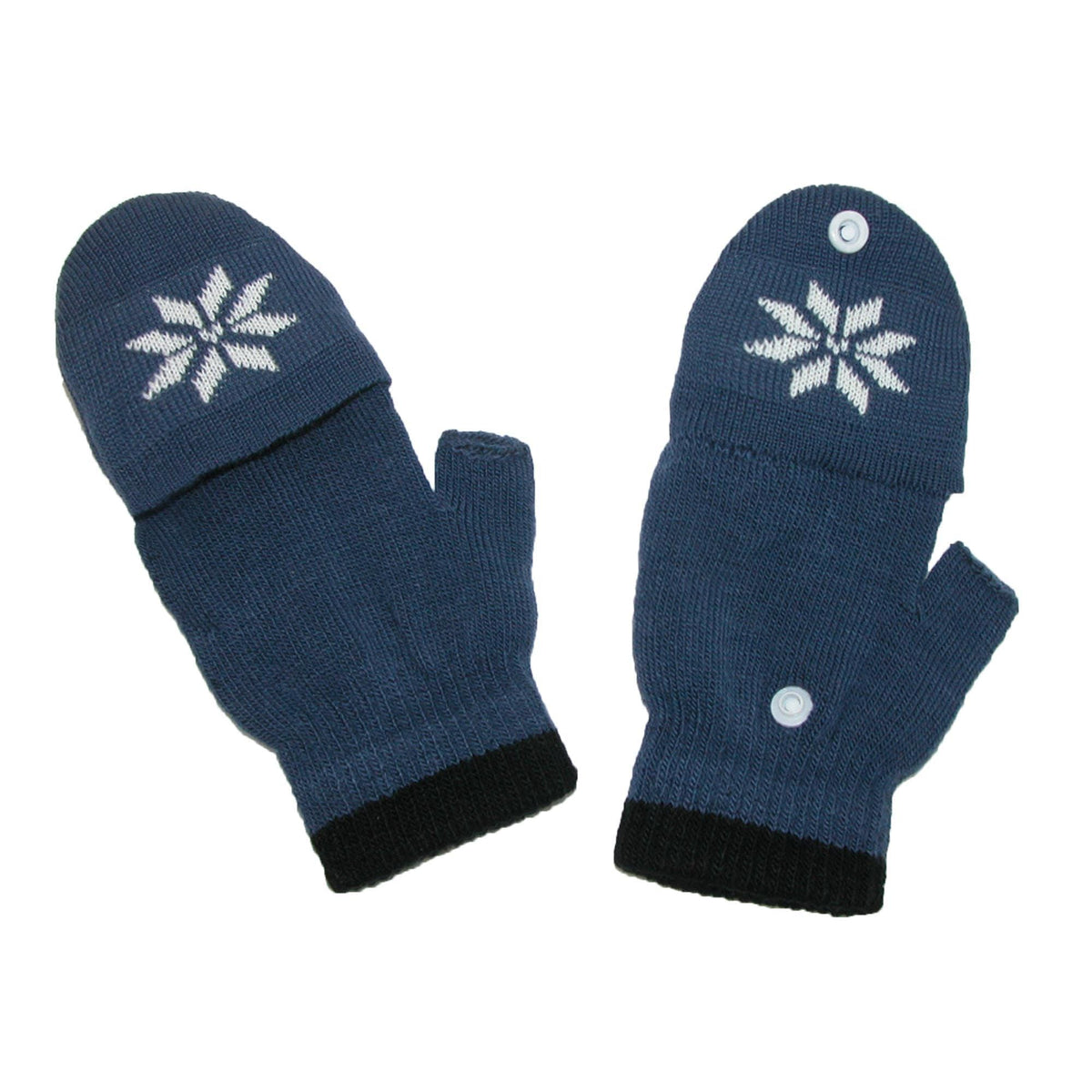 CTM® Kids' Stretch Convertible Fingerless Winter Gloves - Navy
