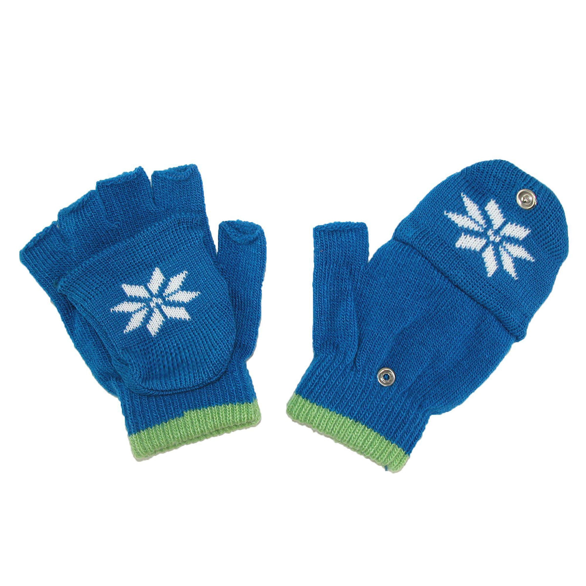 CTM® Kids' Stretch Convertible Fingerless Winter Gloves - Red