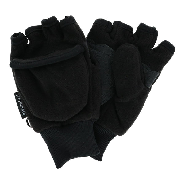 Kids' and Teens' Fleece Convertible Fingerless Winter Mitten / Gloves