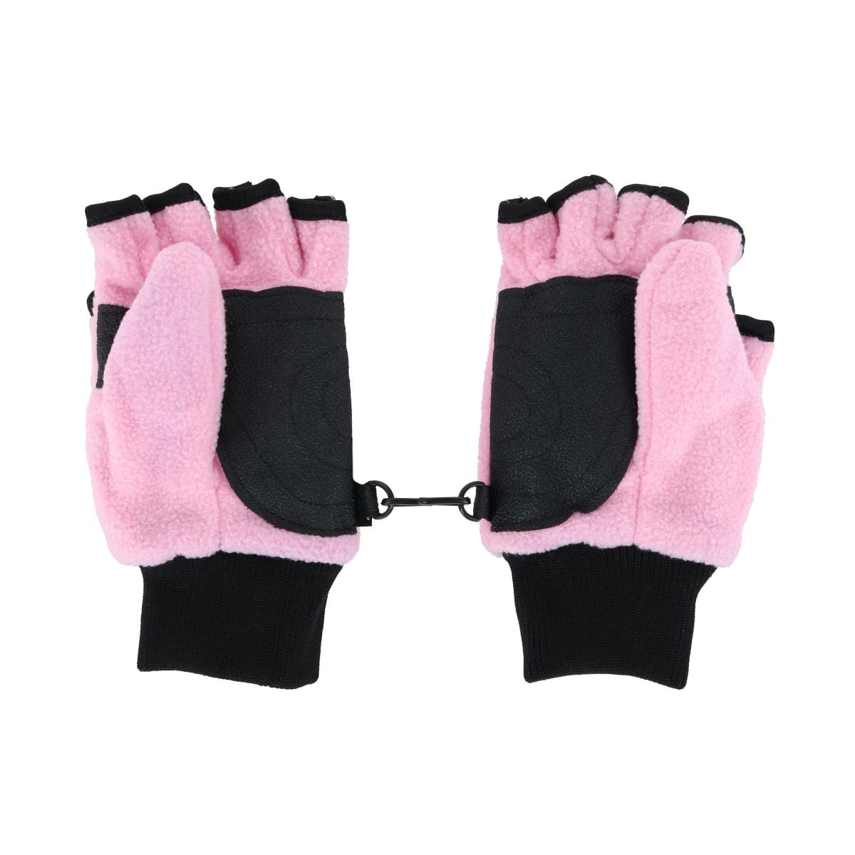 Iceberg Polar Wear Kid's 4-7 Fleece Convertible Fingerless Glove to Mitten - Light Pink