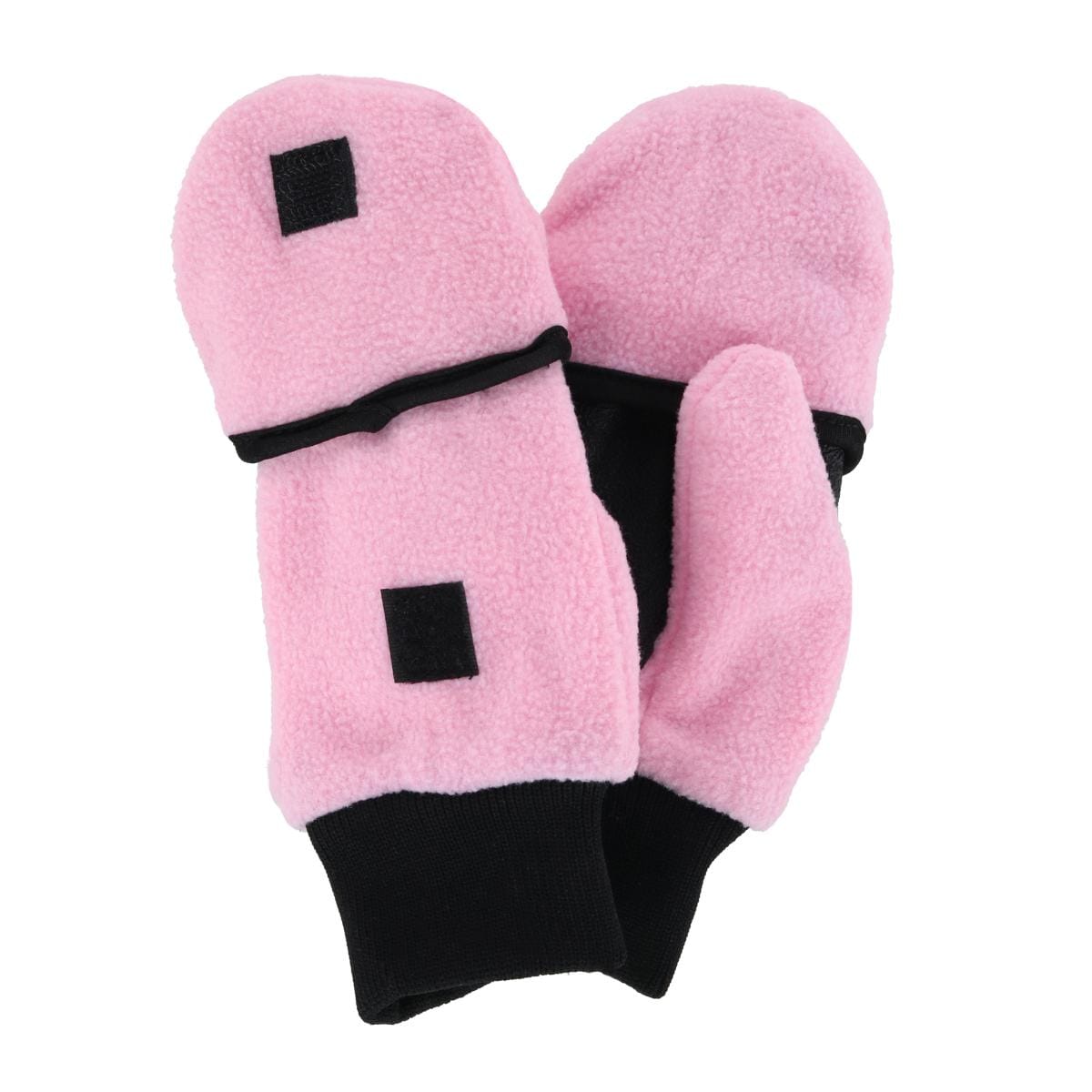 Iceberg Polar Wear Kid's 4-7 Fleece Convertible Fingerless Glove to Mitten - Light Pink