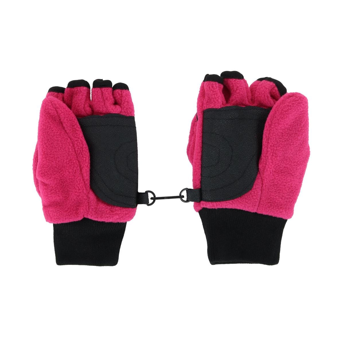 Iceberg Polar Wear Kid's 4-7 Fleece Convertible Fingerless Glove to Mitten - Pink