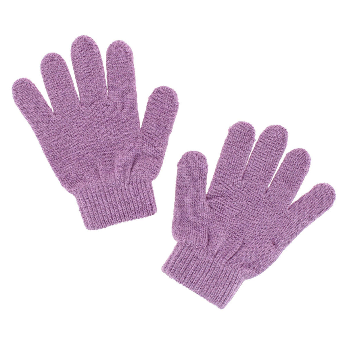 ClimaZer0 Girl's Flower Beanie Hat Scarf and Gloves Winter Set - Purple