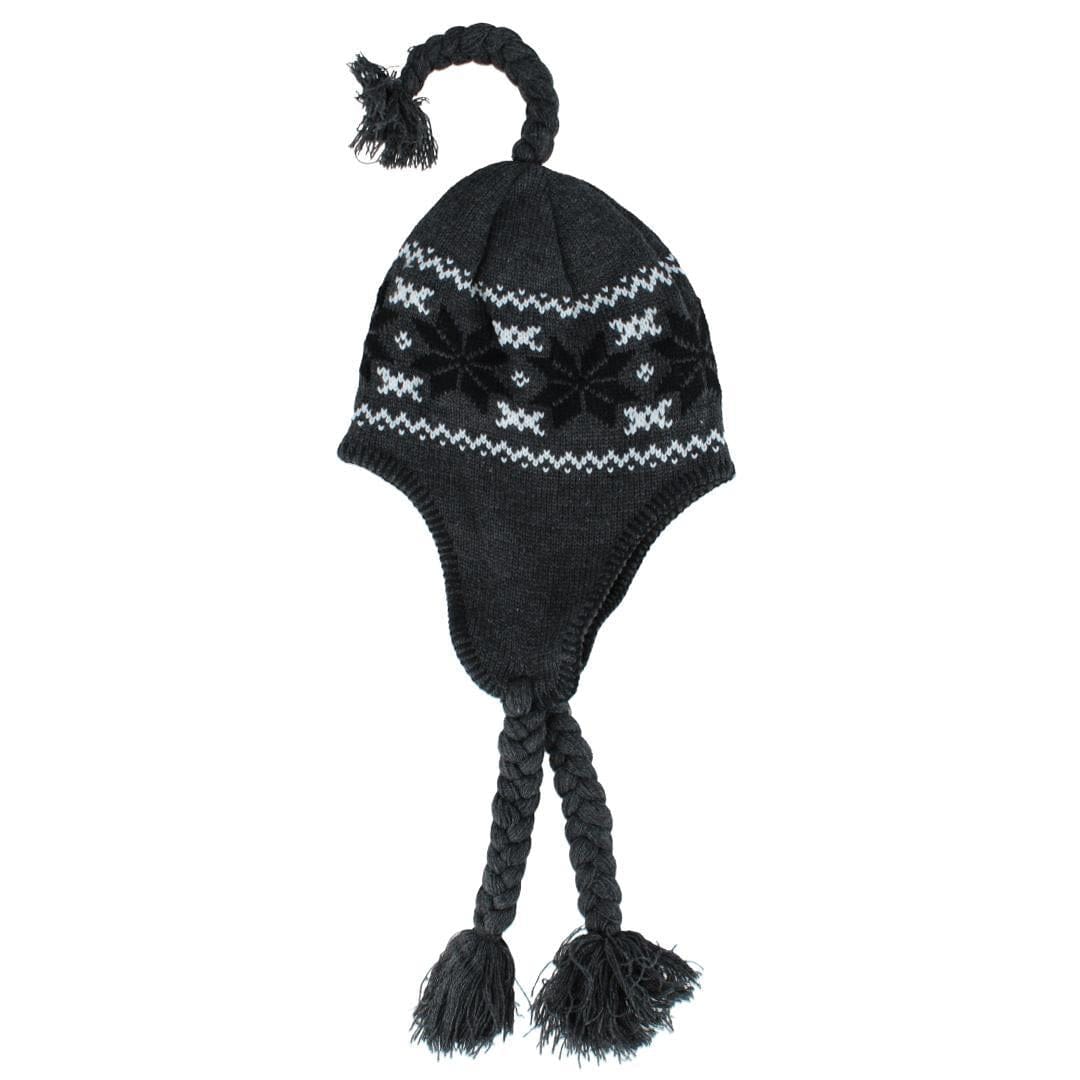 Polar Wear Women's Snowflake Winter Aviator Hat - Gray