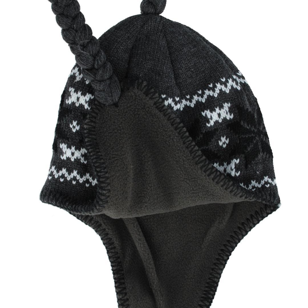 Polar Wear Women's Snowflake Winter Aviator Hat - Gray