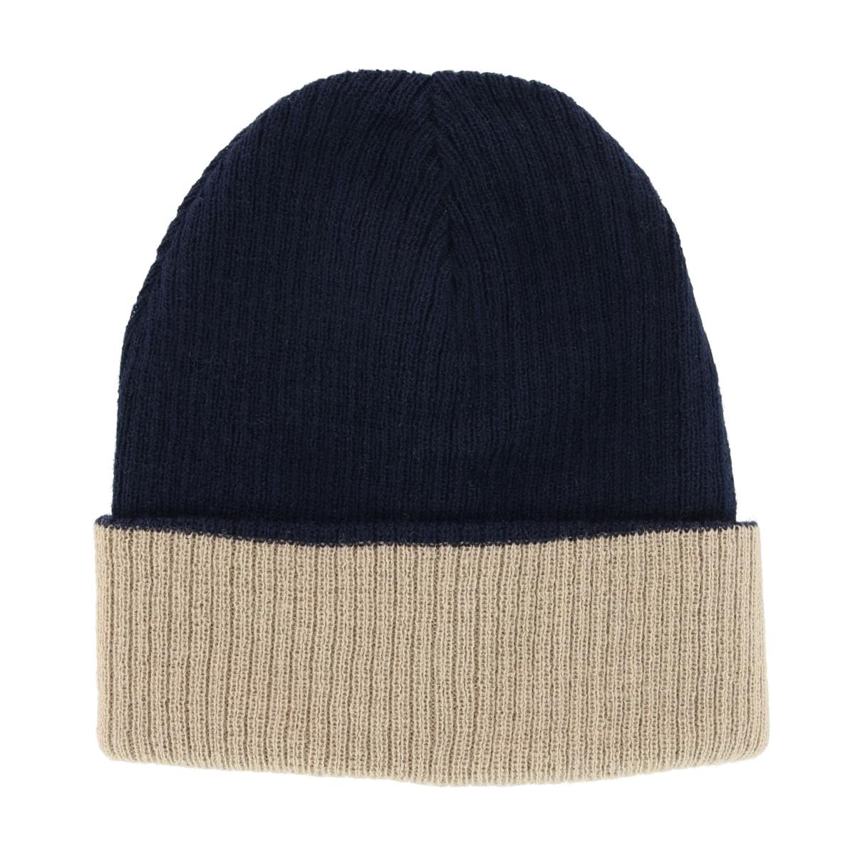 G&S Originals Men's Wool Blend Reversible Knit Winter Hat - Navy