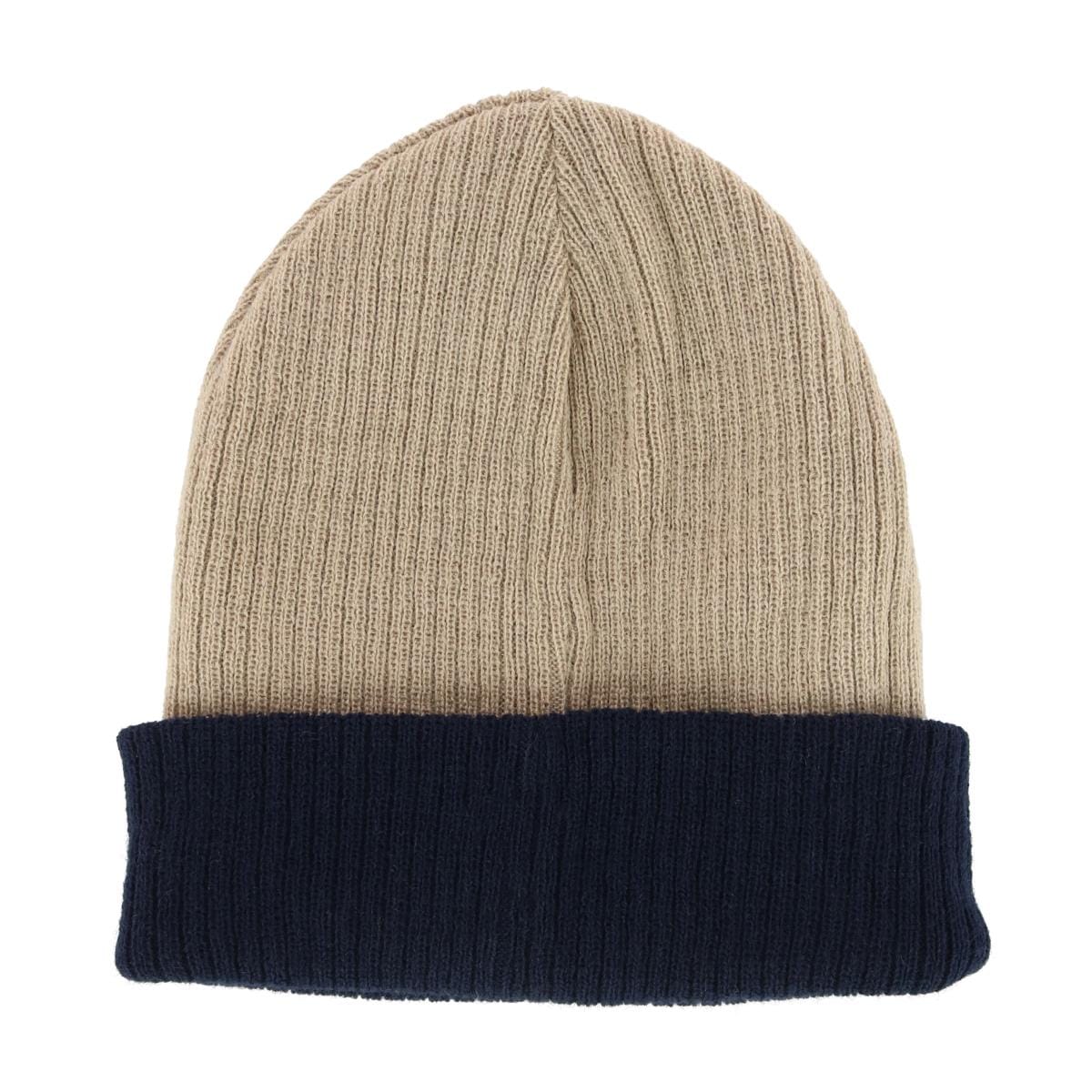 G&S Originals Men's Wool Blend Reversible Knit Winter Hat - Navy