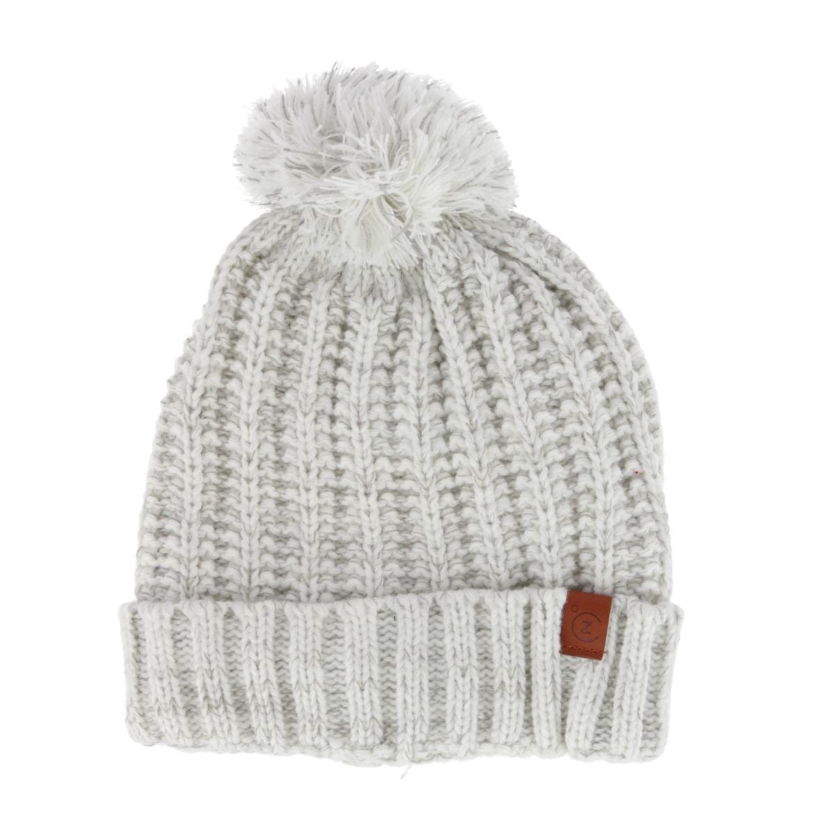 ClimaZer0 Women's Sherpa Lined Knit Winter Beanie Pom Hat - Women's Sherpa Lined Knit Winter Beanie Pom Hat