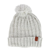 Women's Sherpa Lined Knit Winter Beanie Pom Hat