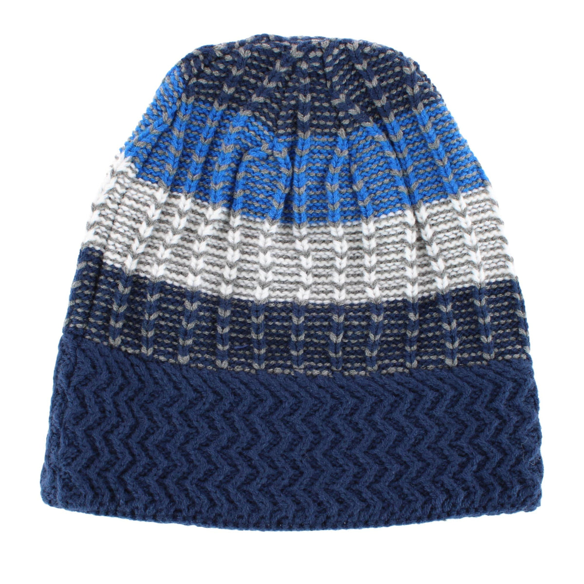 G&S Originals Men's Color Block Stripe Knit Winter Beanie Hat