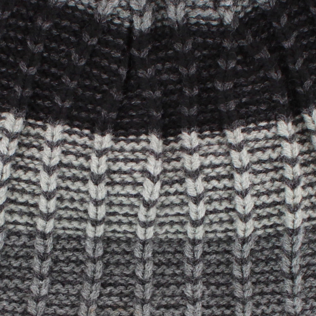 G&S Originals Men's Color Block Stripe Knit Winter Beanie Hat - Gray
