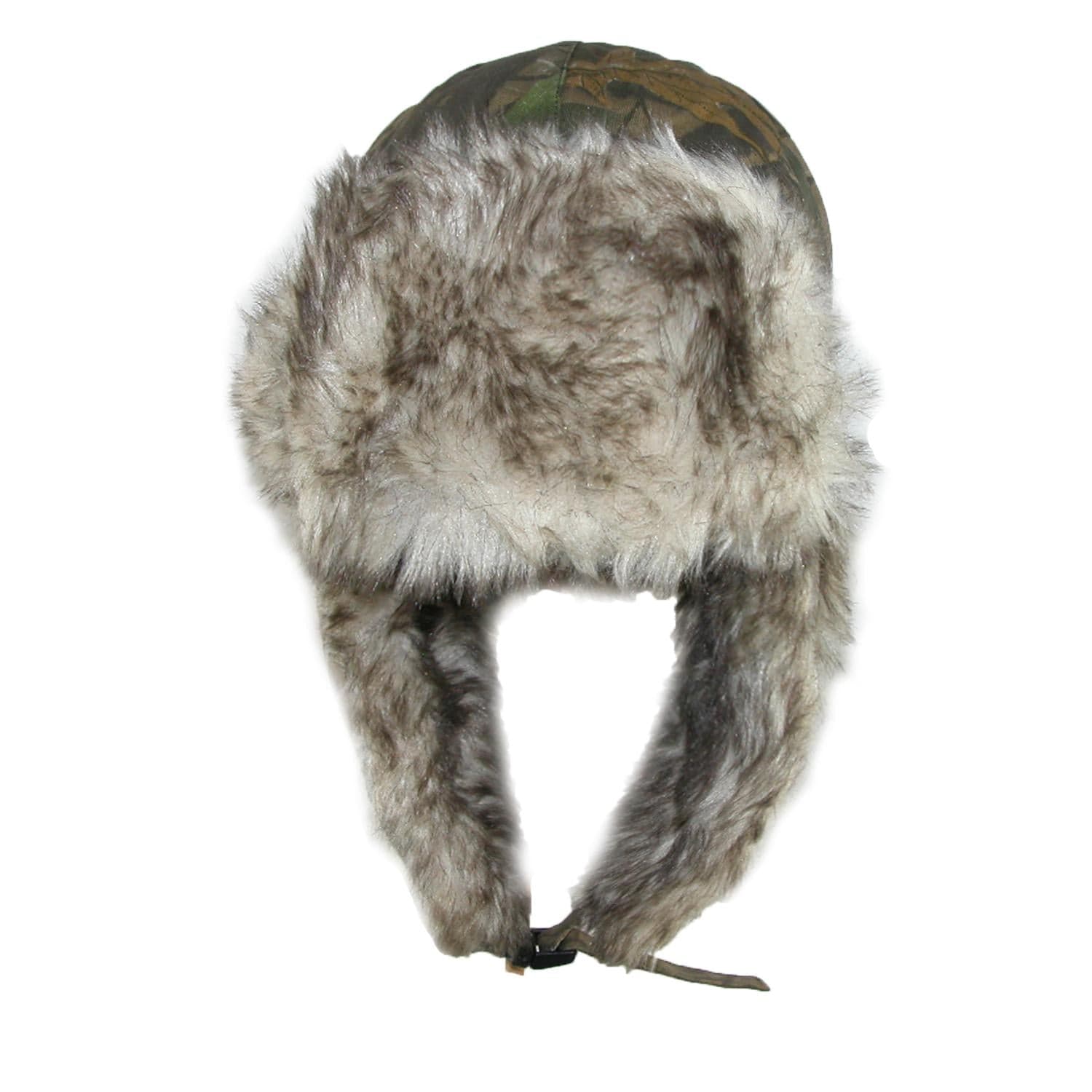 CTM® Men's Camo Winter Aviator Hat with Ear Flaps - Camo