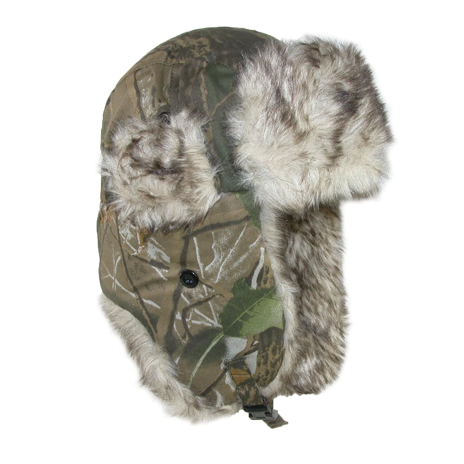 CTM® Men's Camo Winter Aviator Hat with Ear Flaps - Men's Camo Winter Aviator Hat with Ear Flaps