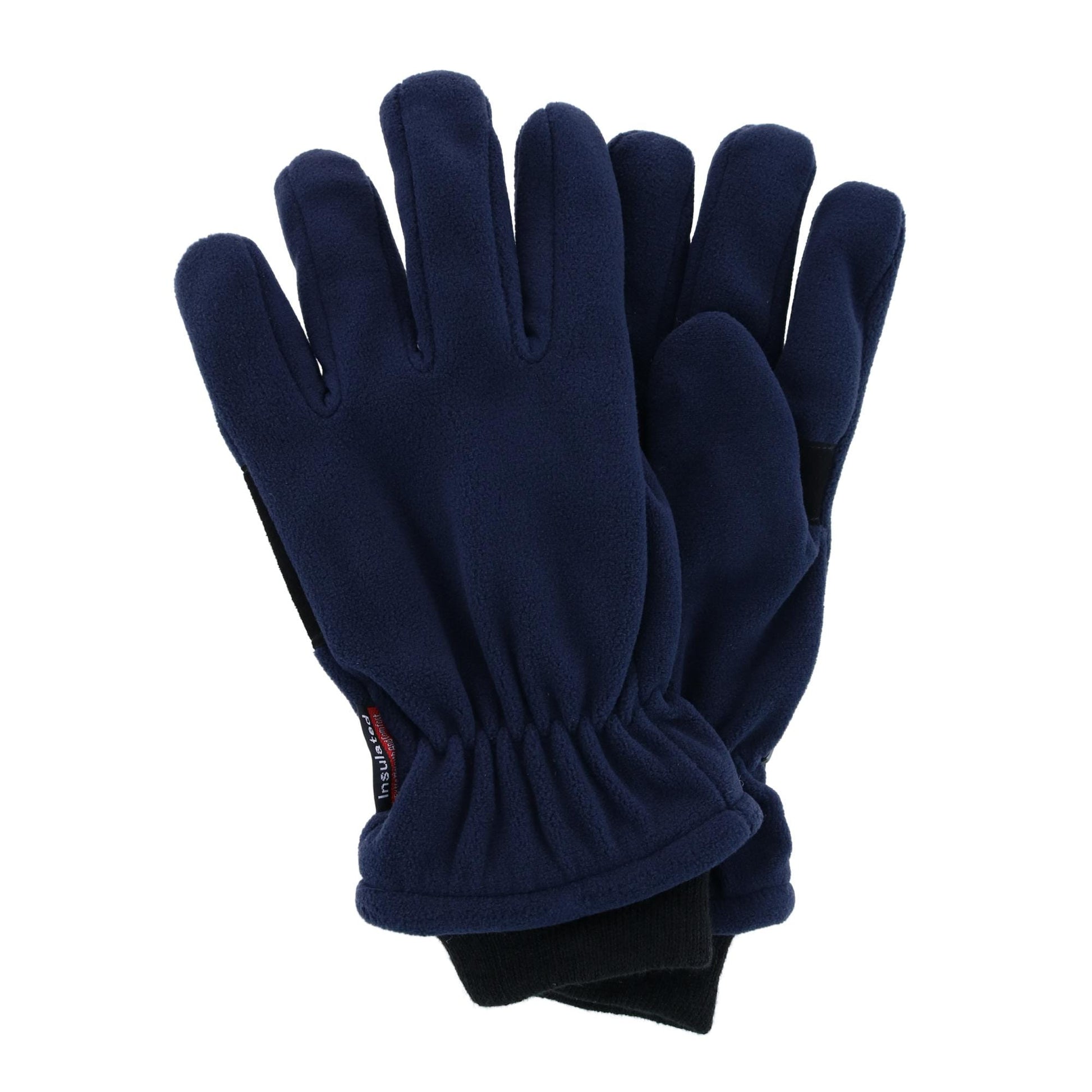 CTM® Men's Lined Micro Fleece Winter Glove - Navy