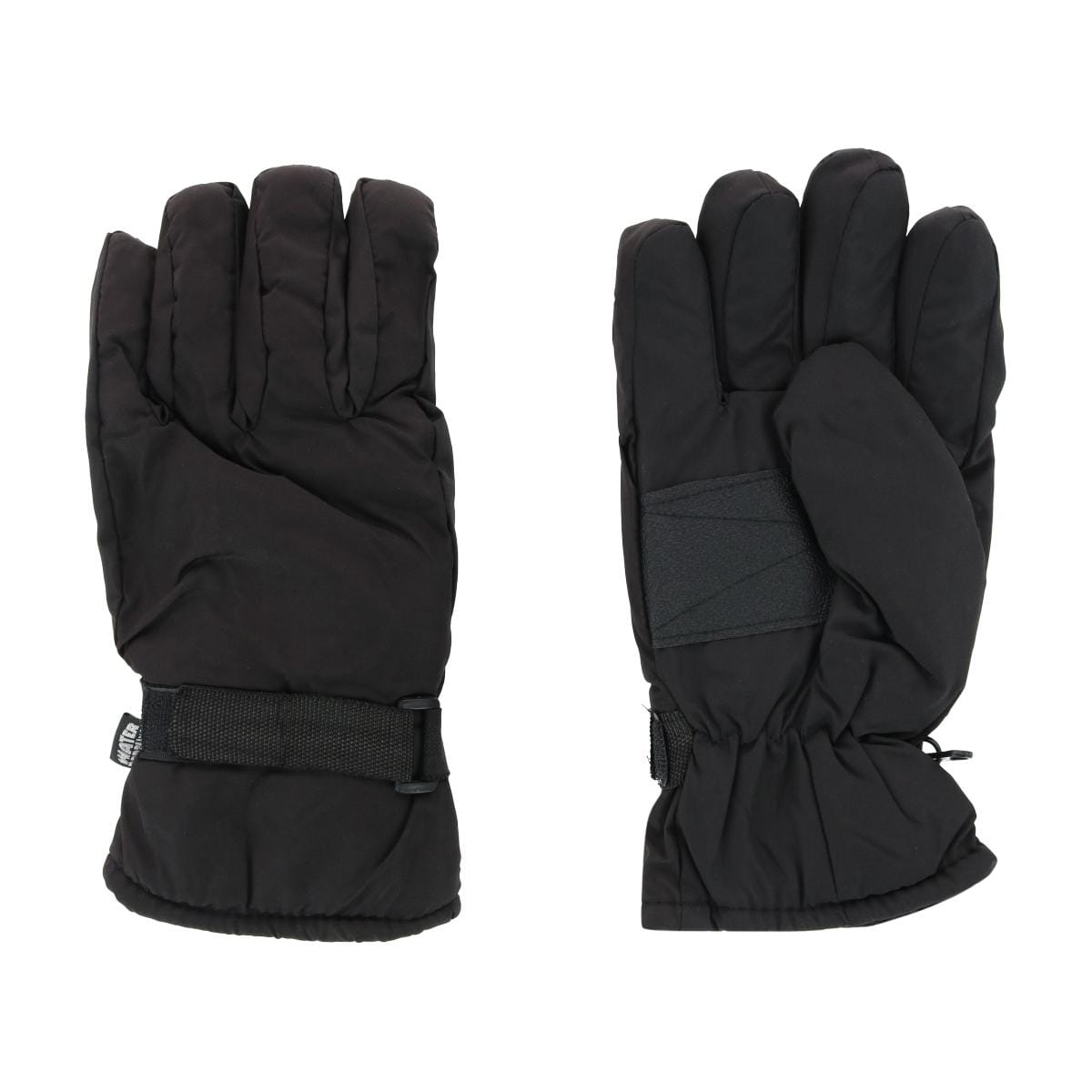 Iceberg Polar Wear Men's Thermal Lined Solid Color Winter Ski Glove - Black