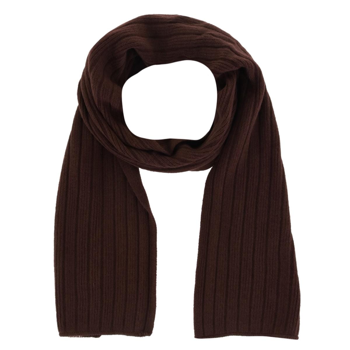G&S Originals Women's Solid Color Winter Knit Scarf - Brown