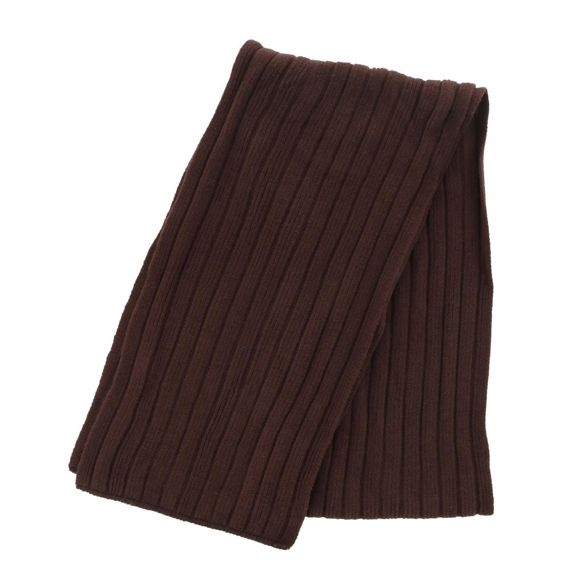 G&S Originals Women's Solid Color Winter Knit Scarf - Brown