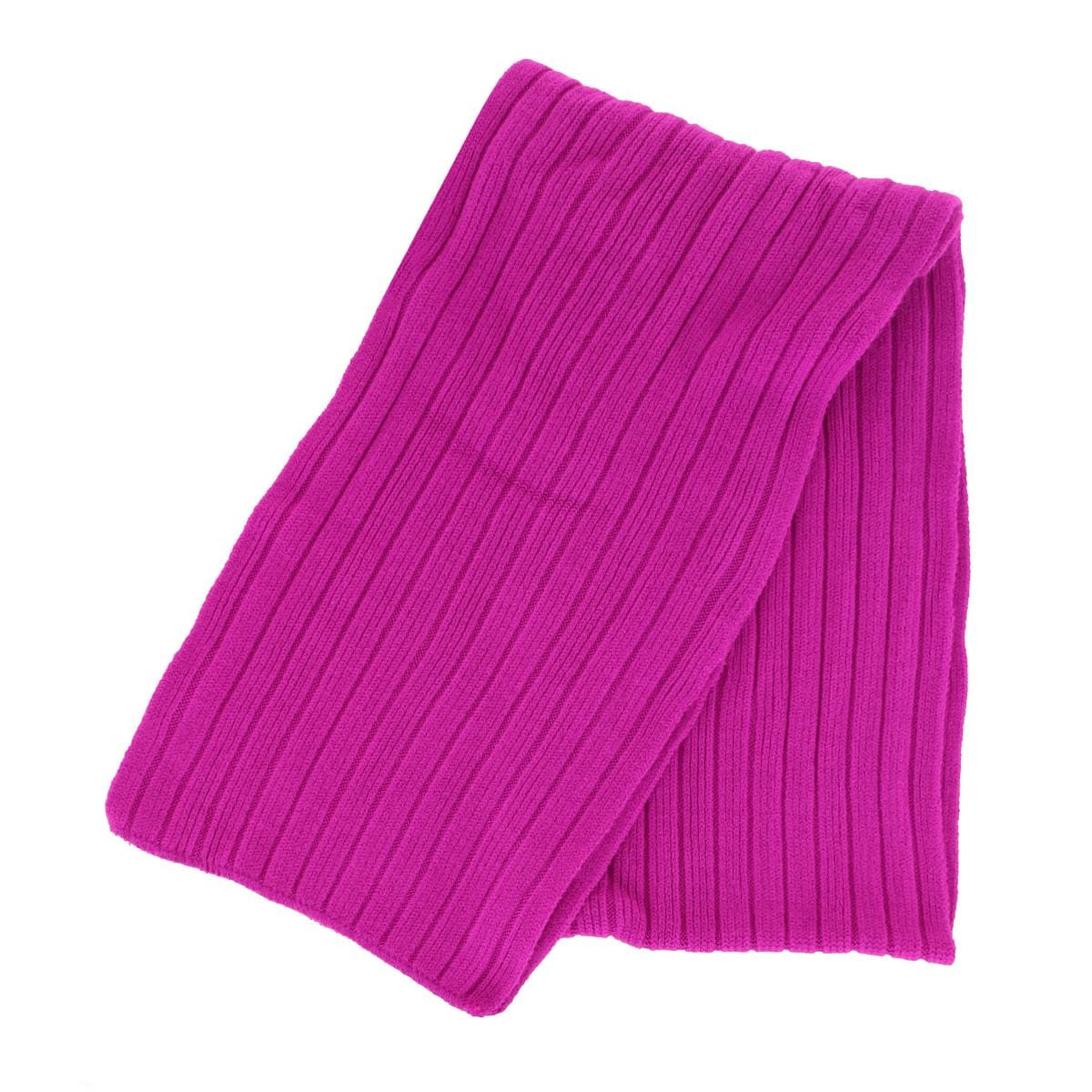 G&S Originals Women's Solid Color Winter Knit Scarf - Pink
