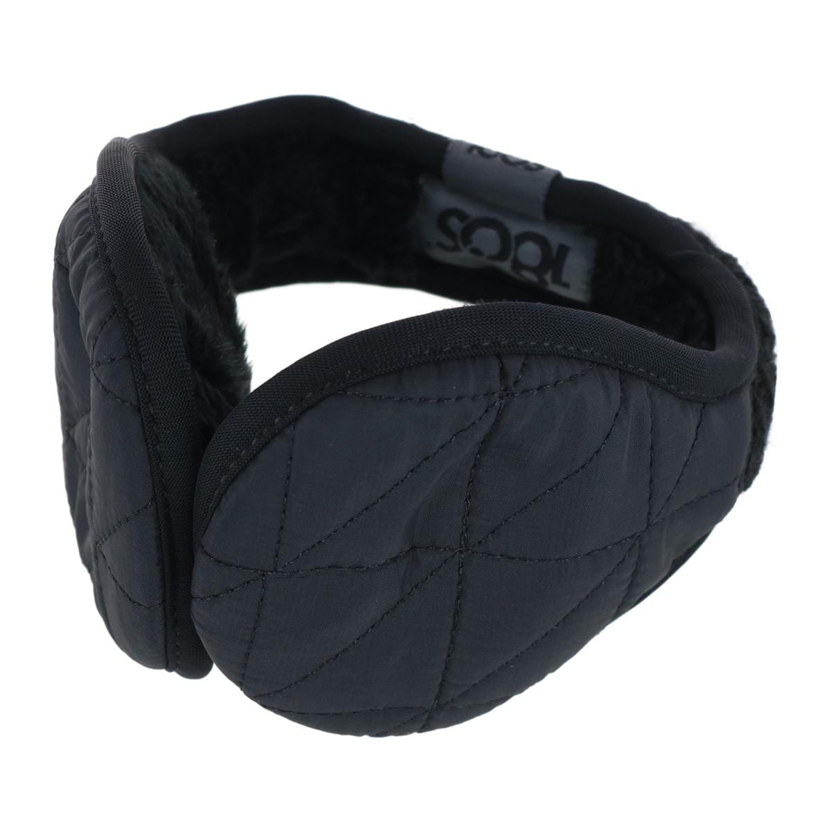 180s Women's All Finger Touchscreen Winter Gloves and Ear Warmer Set - Black