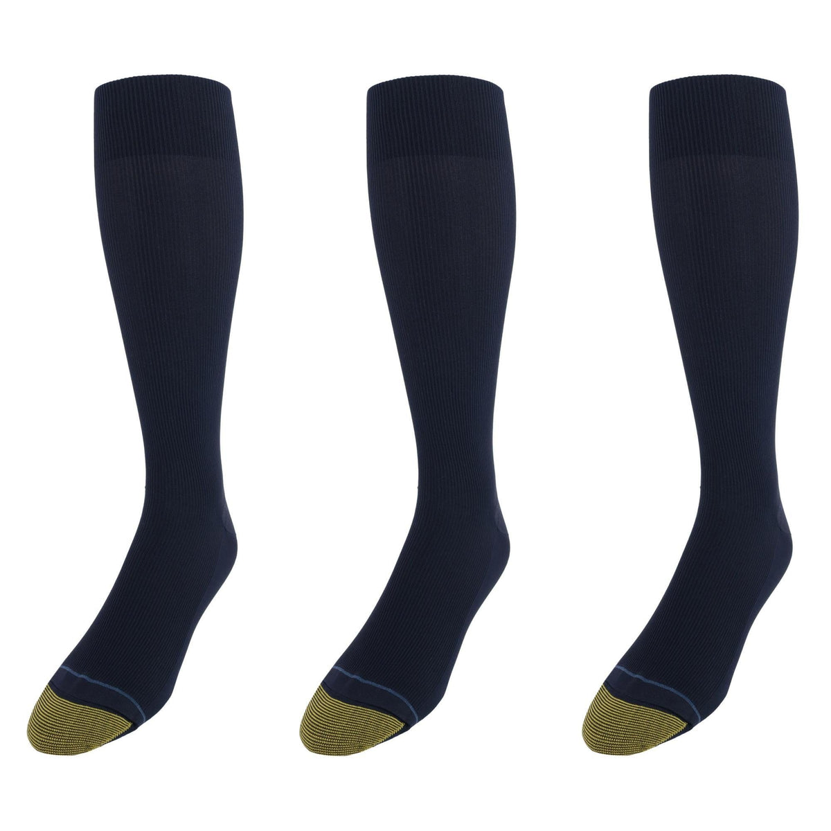 Gold Toe Men's Metropolitan Moisture Control OTC Socks (Pack of 3) - Brown