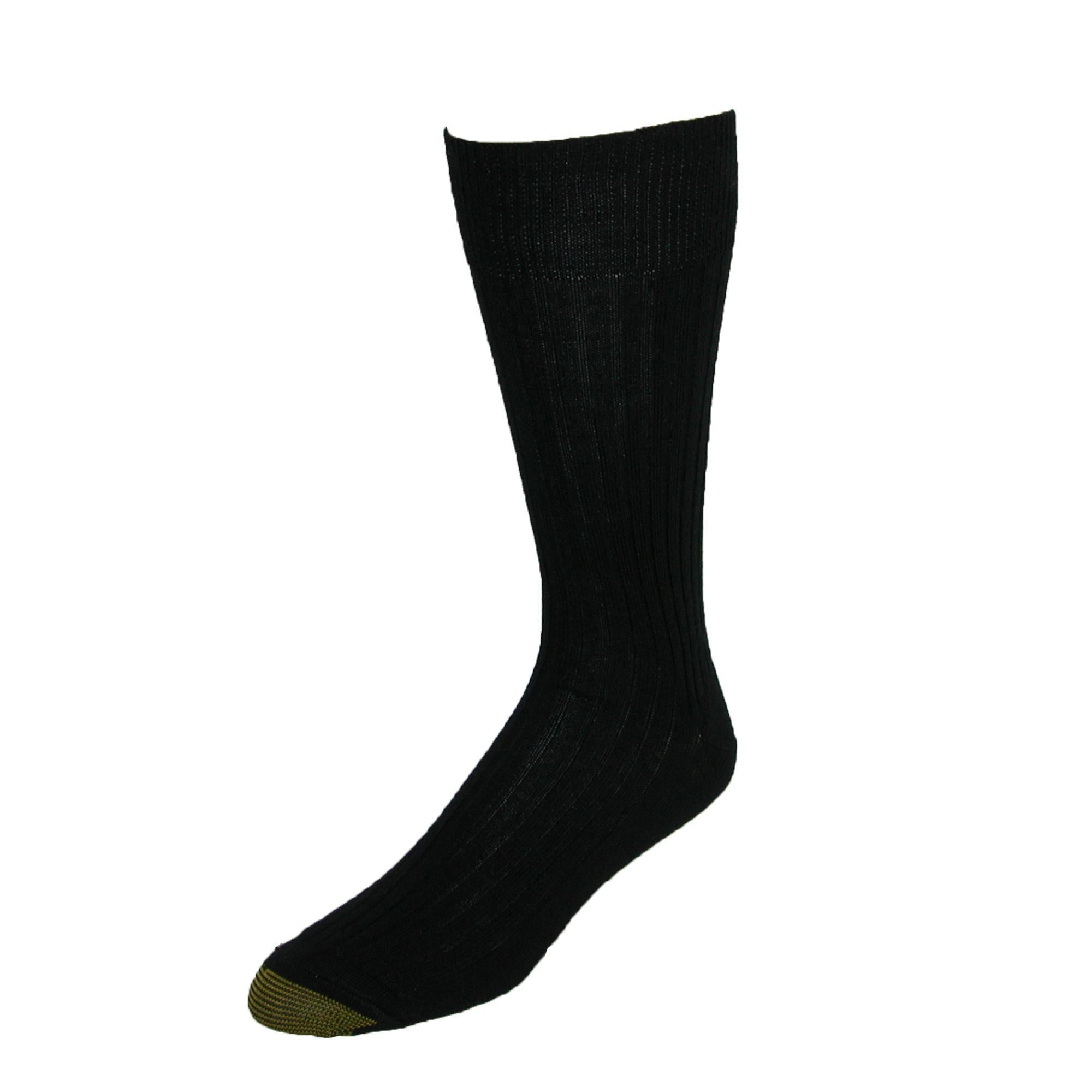 Gold Toe Men's Windsor Wool Socks (Pack of 3) - Black