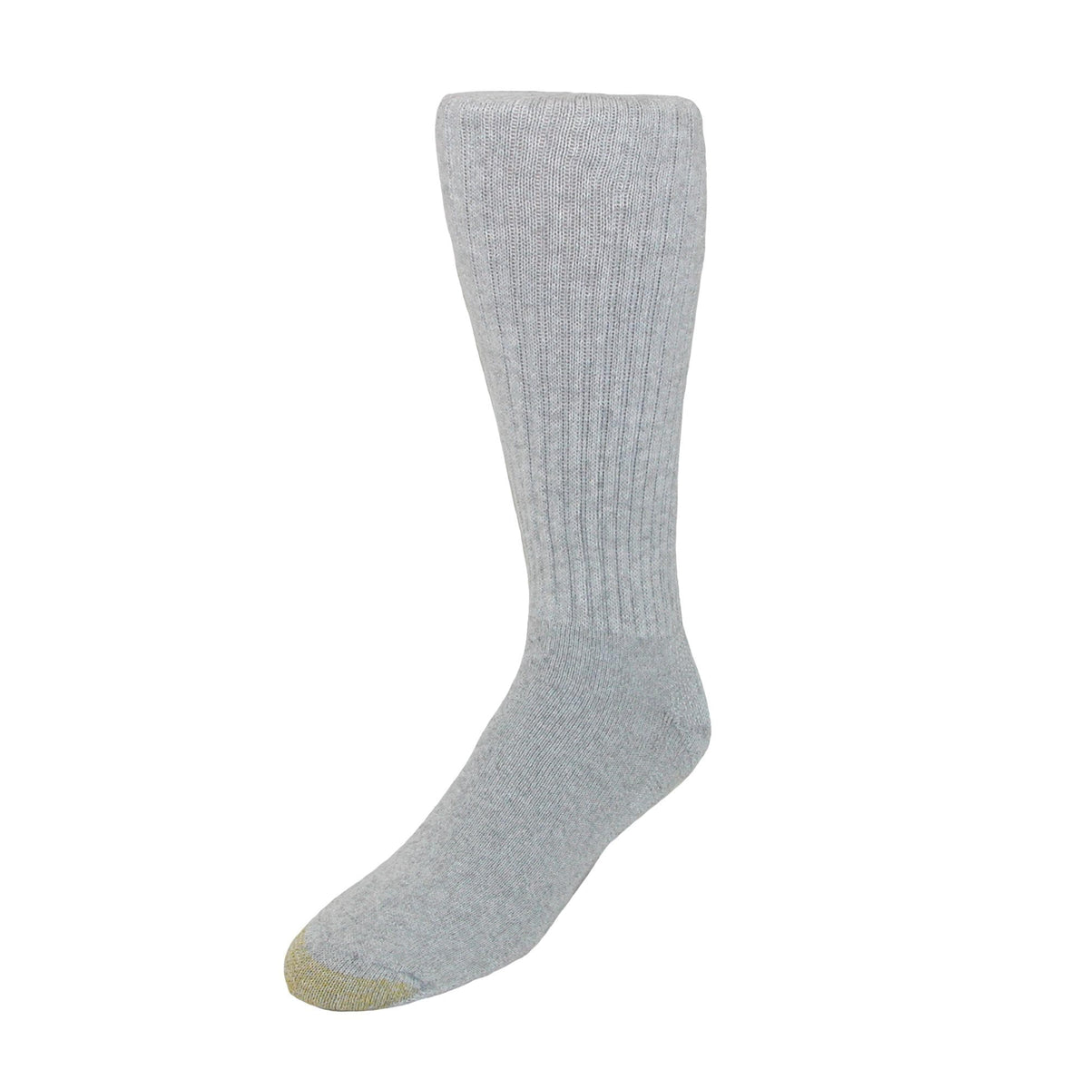 Gold Toe Men's Cotton Ultra Tec Over the Calf Socks (Pack of 3) - Grey Heather
