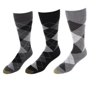 Men's Carlyle Argyle Crew Dress Socks (Pack of 3)