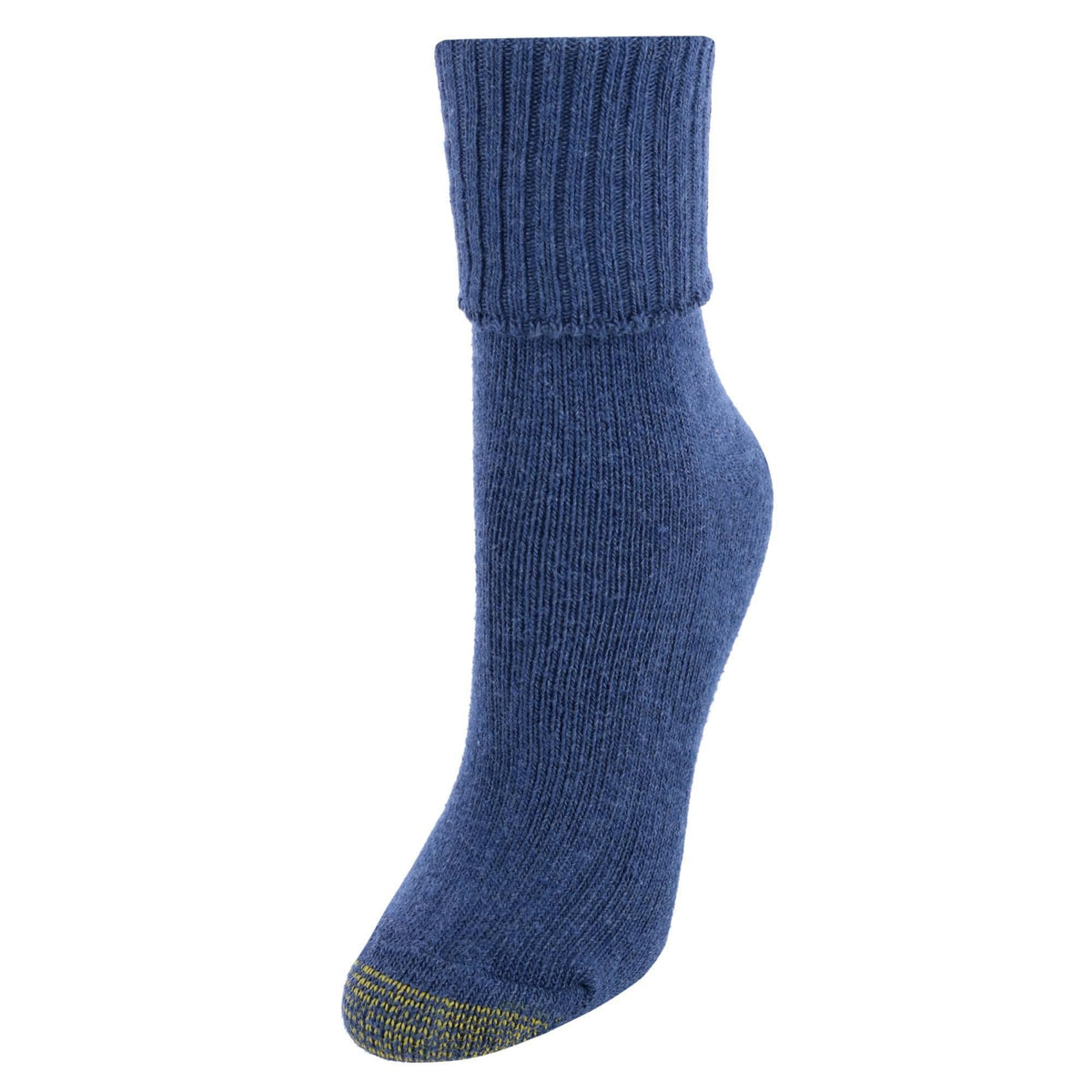 Gold Toe Women's Turn Cuff Bermuda Socks (3 Pair Pack) - Blue