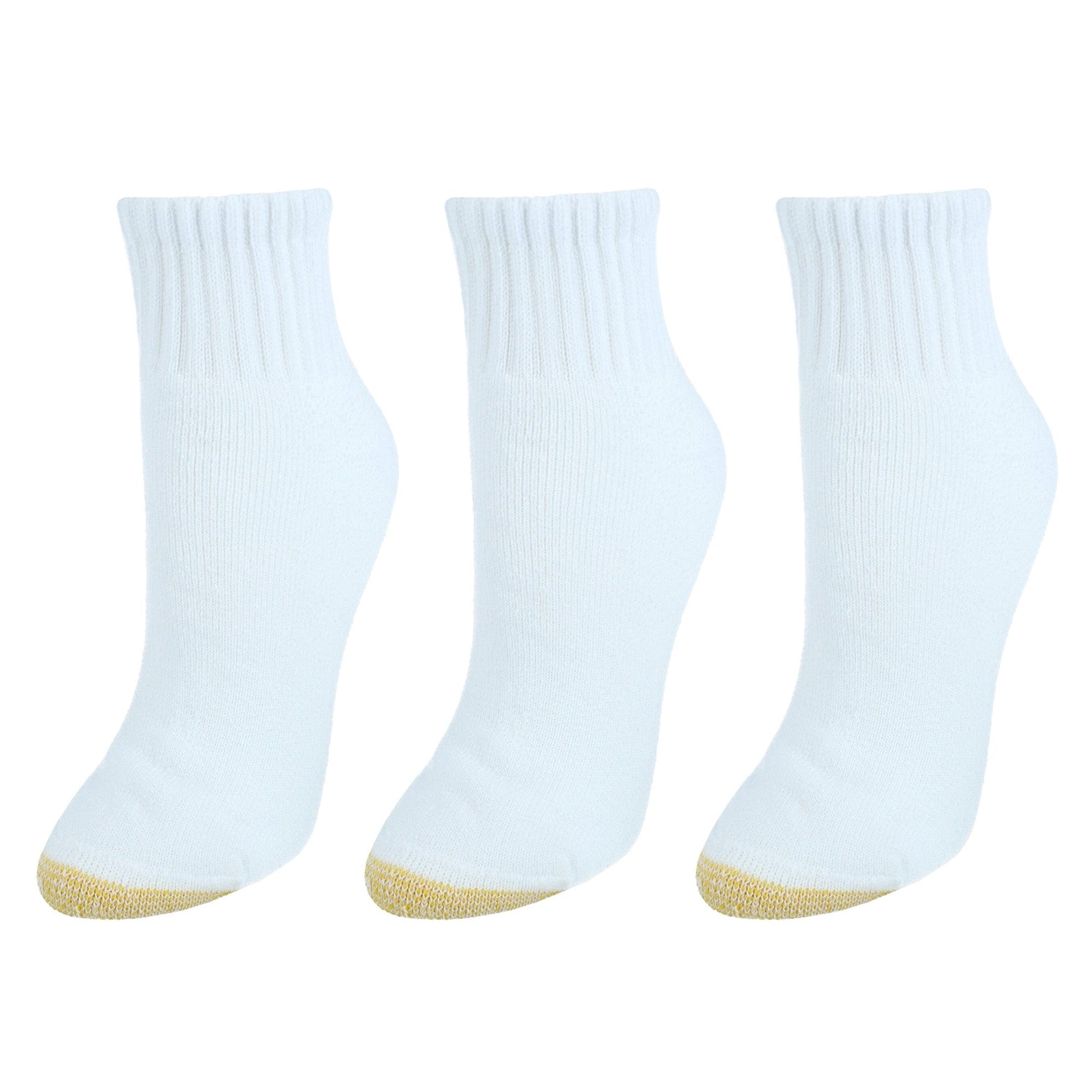 Gold Toe Women's Aqua FX Quarter Socks (3 Pair) - White