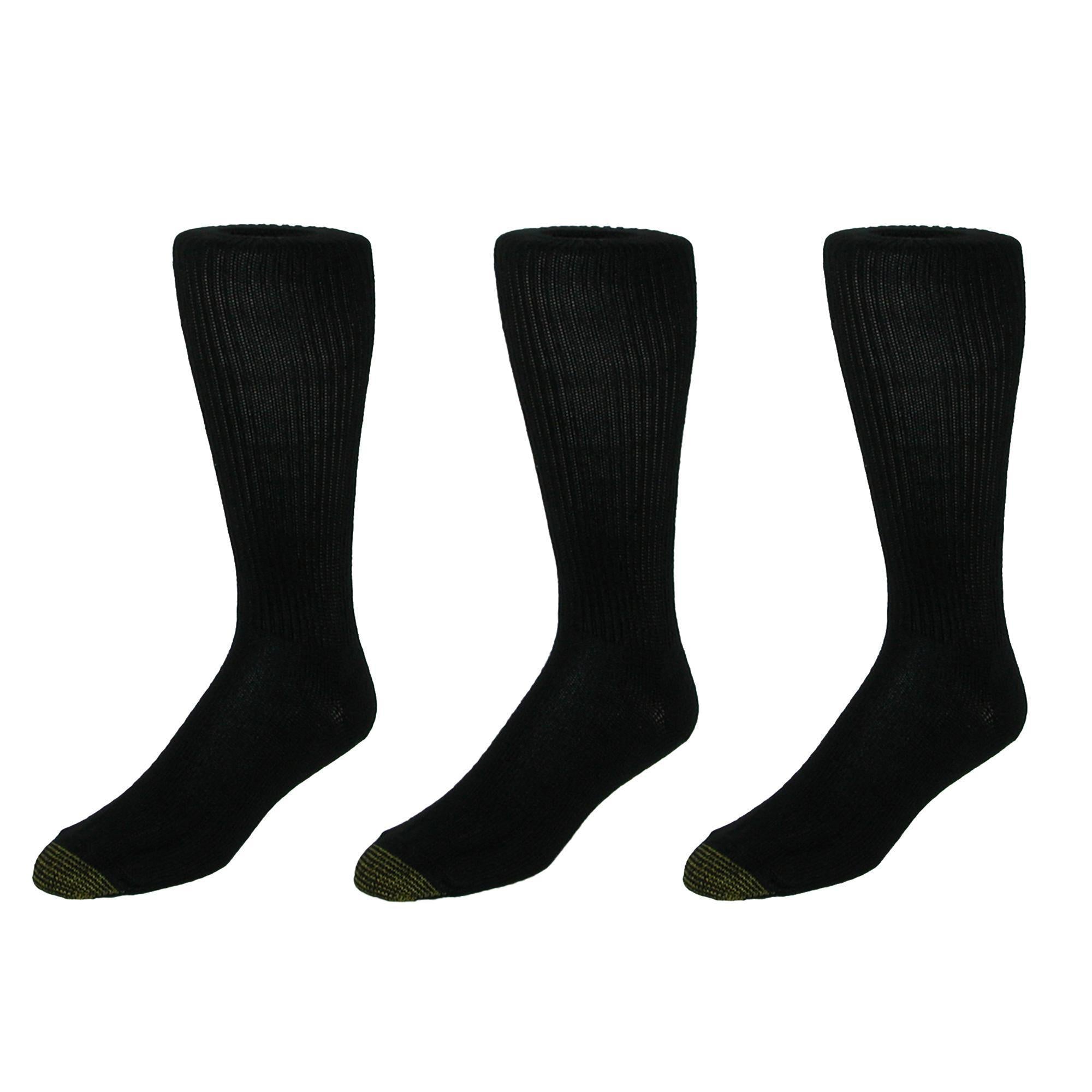 Men's Mid Calf Fluffies Socks (Pack of 3) by Gold Toe