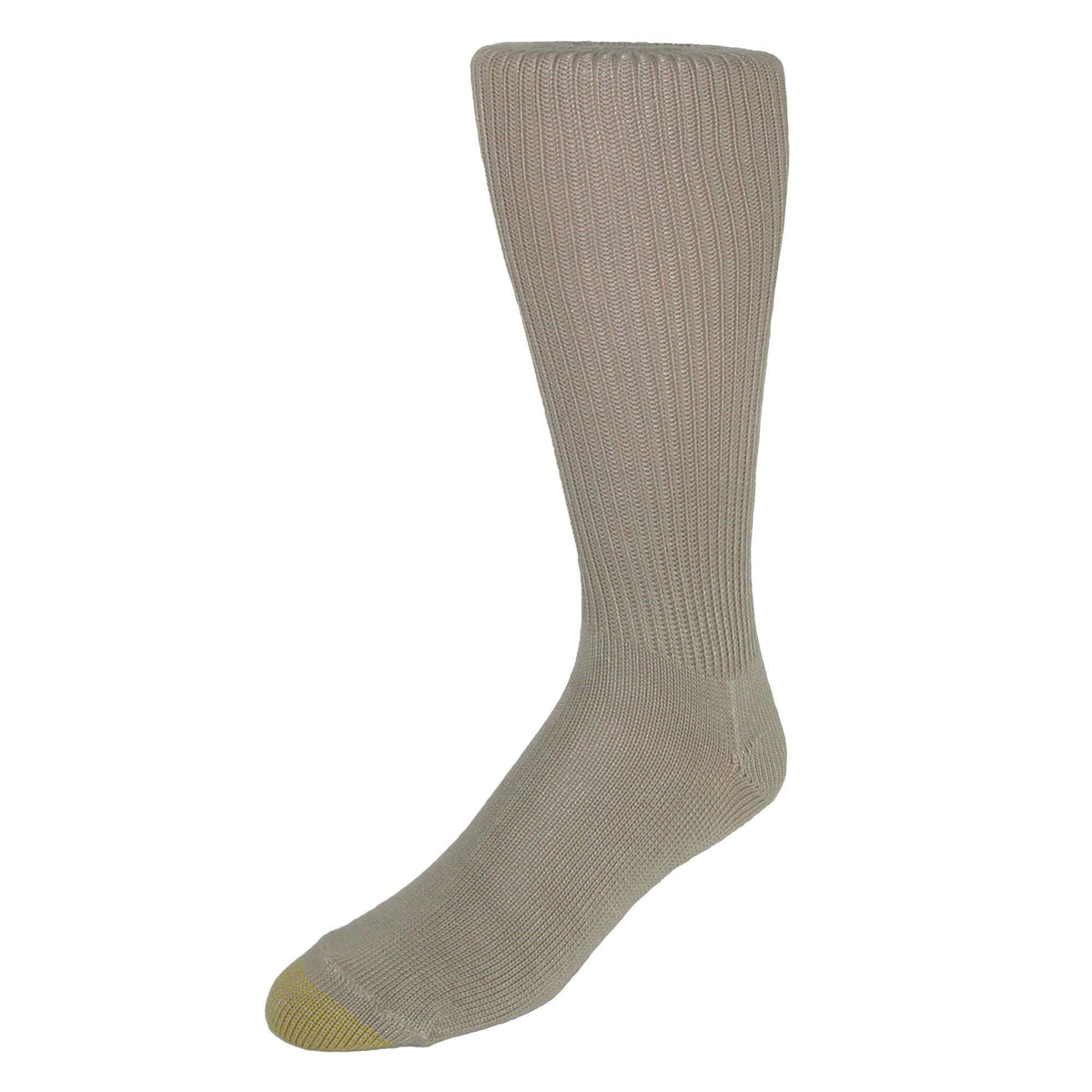 Gold Toe Men's Mid Calf Fluffies Socks (Pack of 3) - Khaki Brown Black