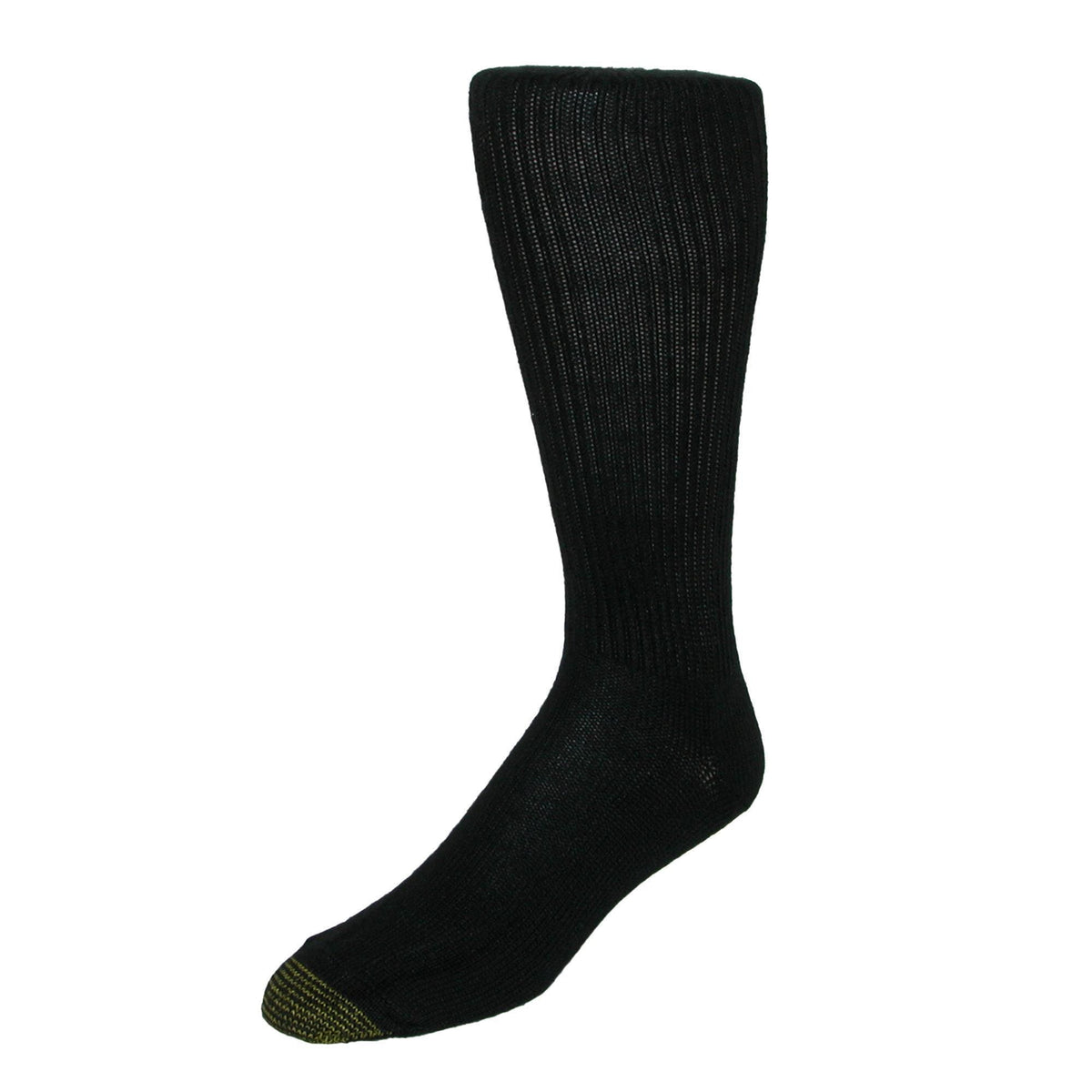 Gold Toe Men's Mid Calf Fluffies Socks (Pack of 3) - Khaki Brown Black