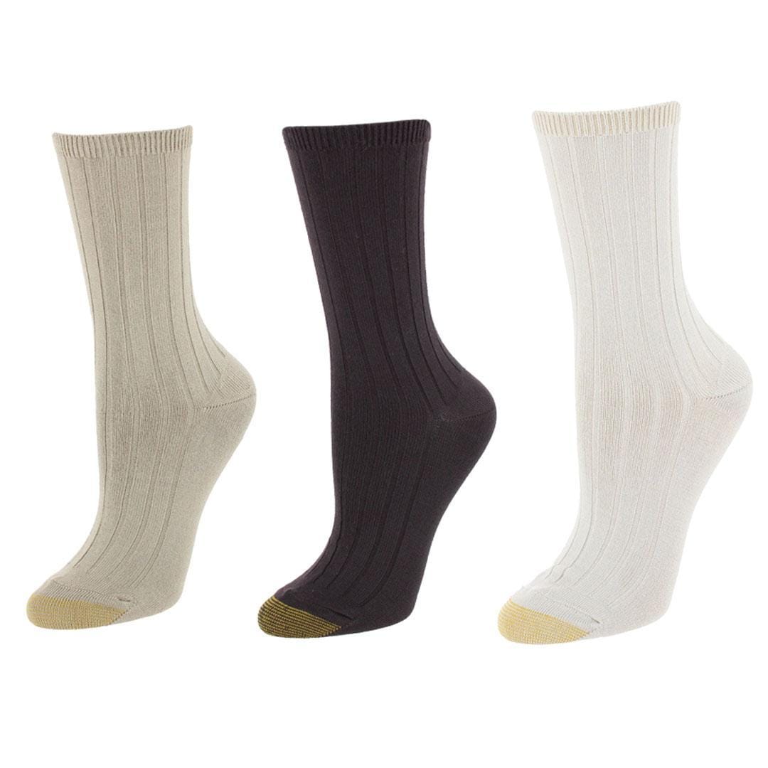 Gold Toe Women's Ultra Sof Verono Crew Socks (Pack of 3)