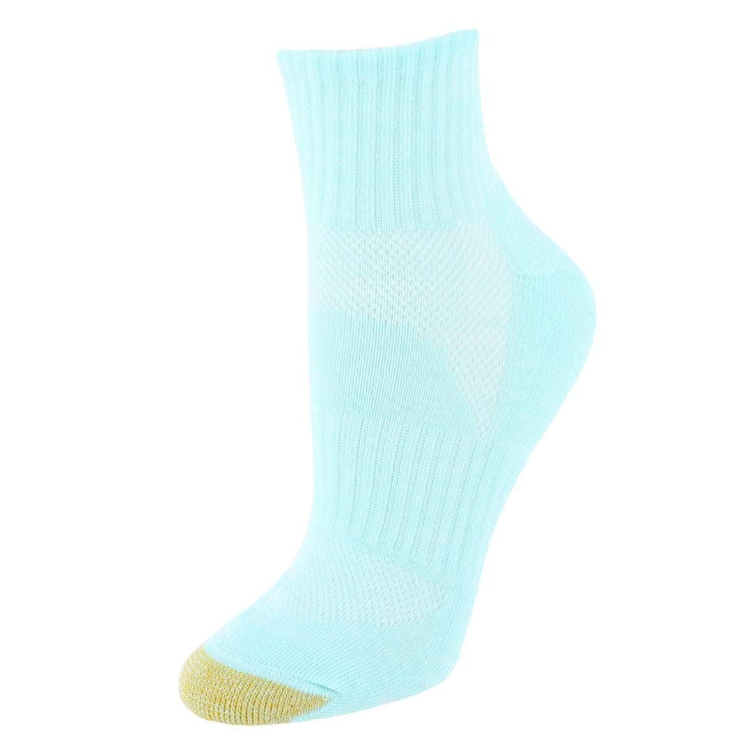 Gold Toe Women's Half Cushion Quarter Socks (6 Pair) - Multiple