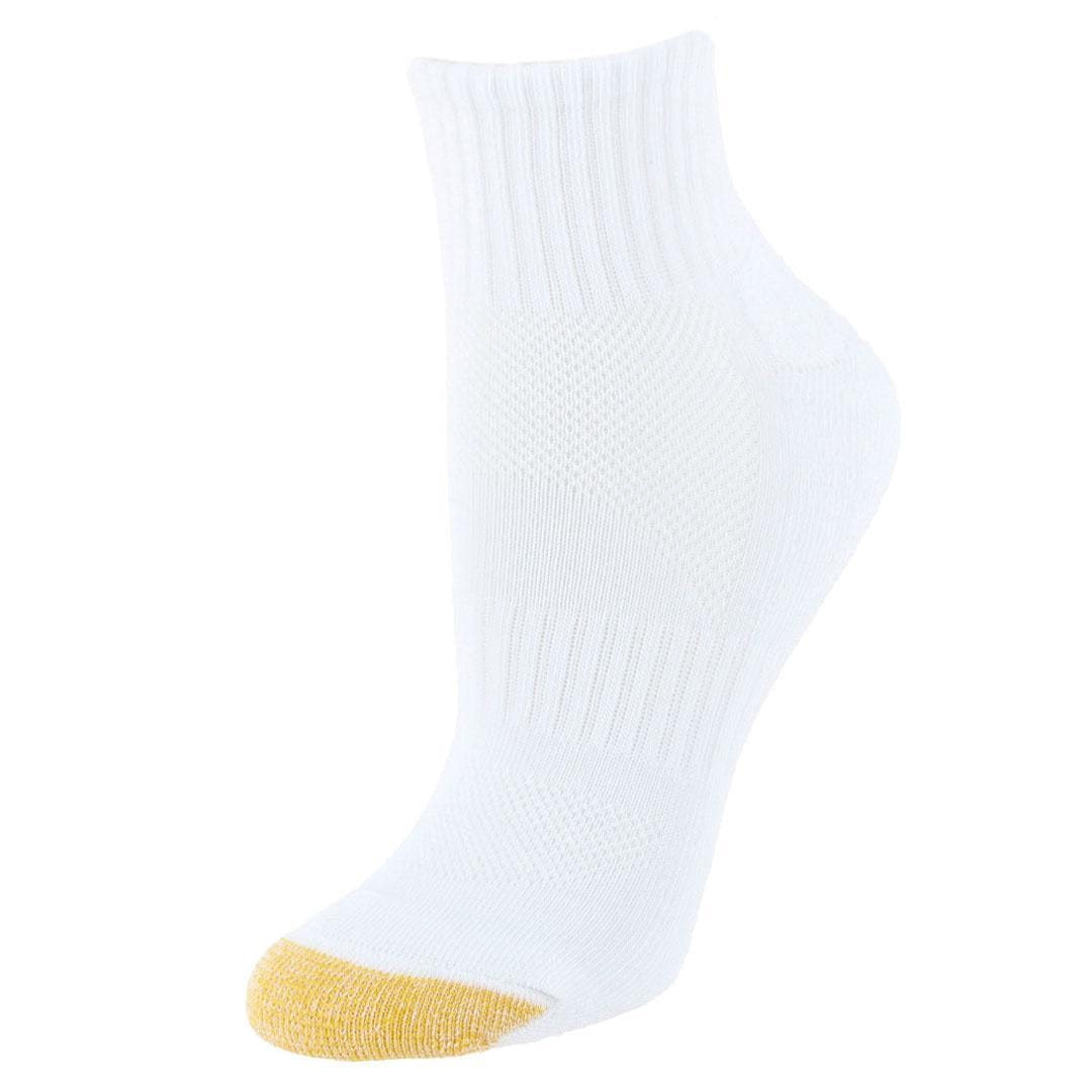 Gold Toe Women's Half Cushion Quarter Socks (6 Pair) - Multiple