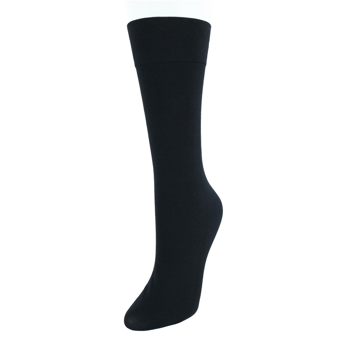 Gold Toe Women's Pima Cotton Blend Trouser Socks (3 Pair Pack) - Black